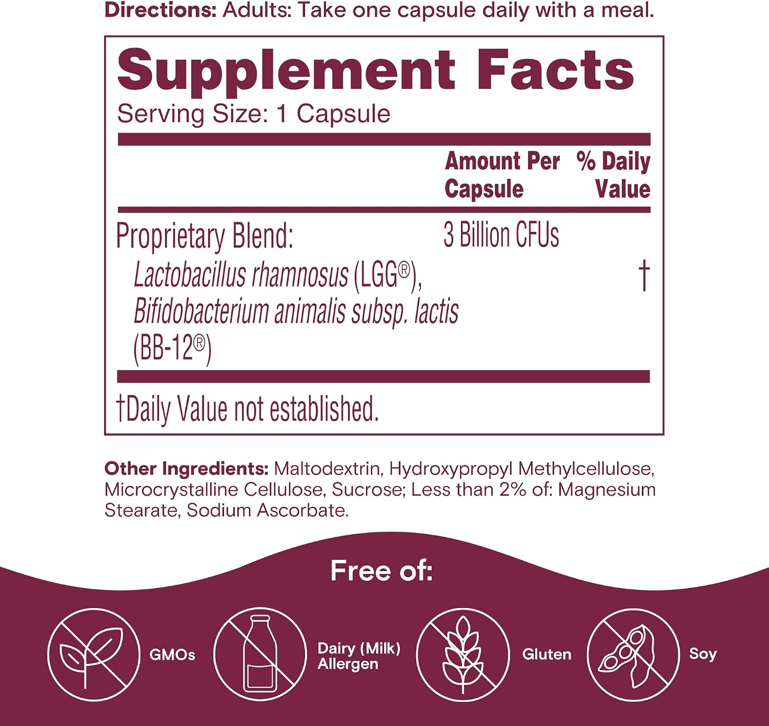 Phillips' Colon Health Daily Probiotic Capsules, 4-in-1 Symptom Defense to Help Defend Against Occasional Gas, Bloating, Constipation, and Diarrhea, Daily Supplement, 90 Count