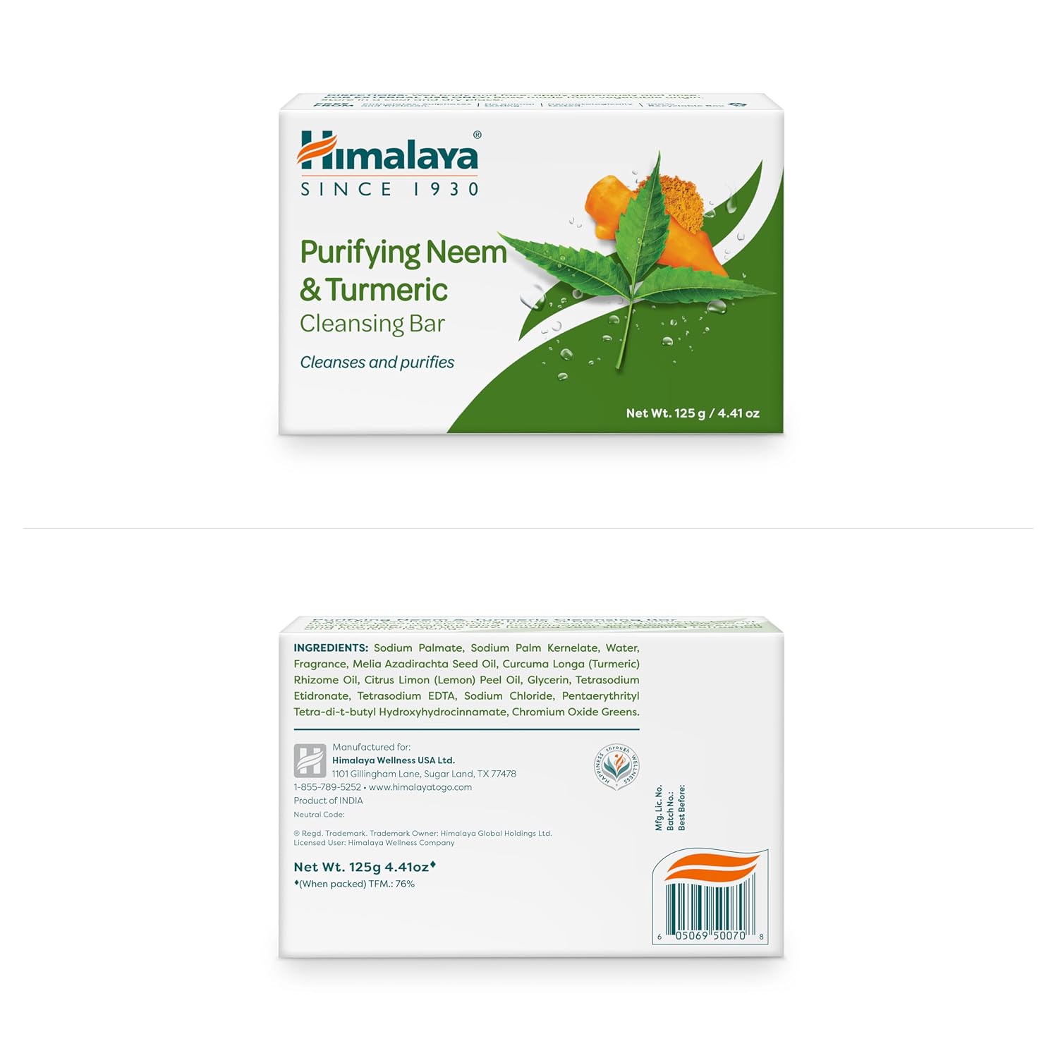 Himalaya Cleansing Bar Soap Variety Pack, Bath Soap Bars, 4.41 oz,12 Pack
