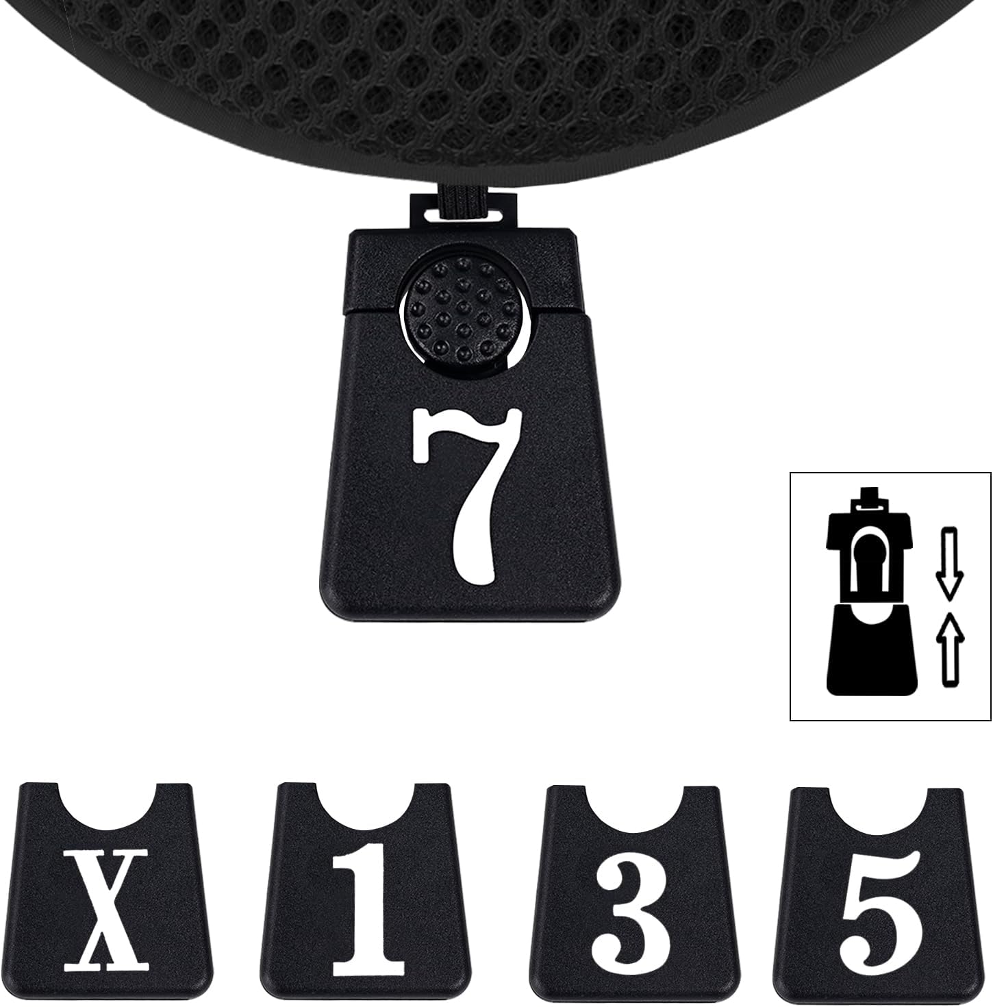 Andux 4pcs/Pack Golf 460cc Driver Fairway Wood Club Head Covers