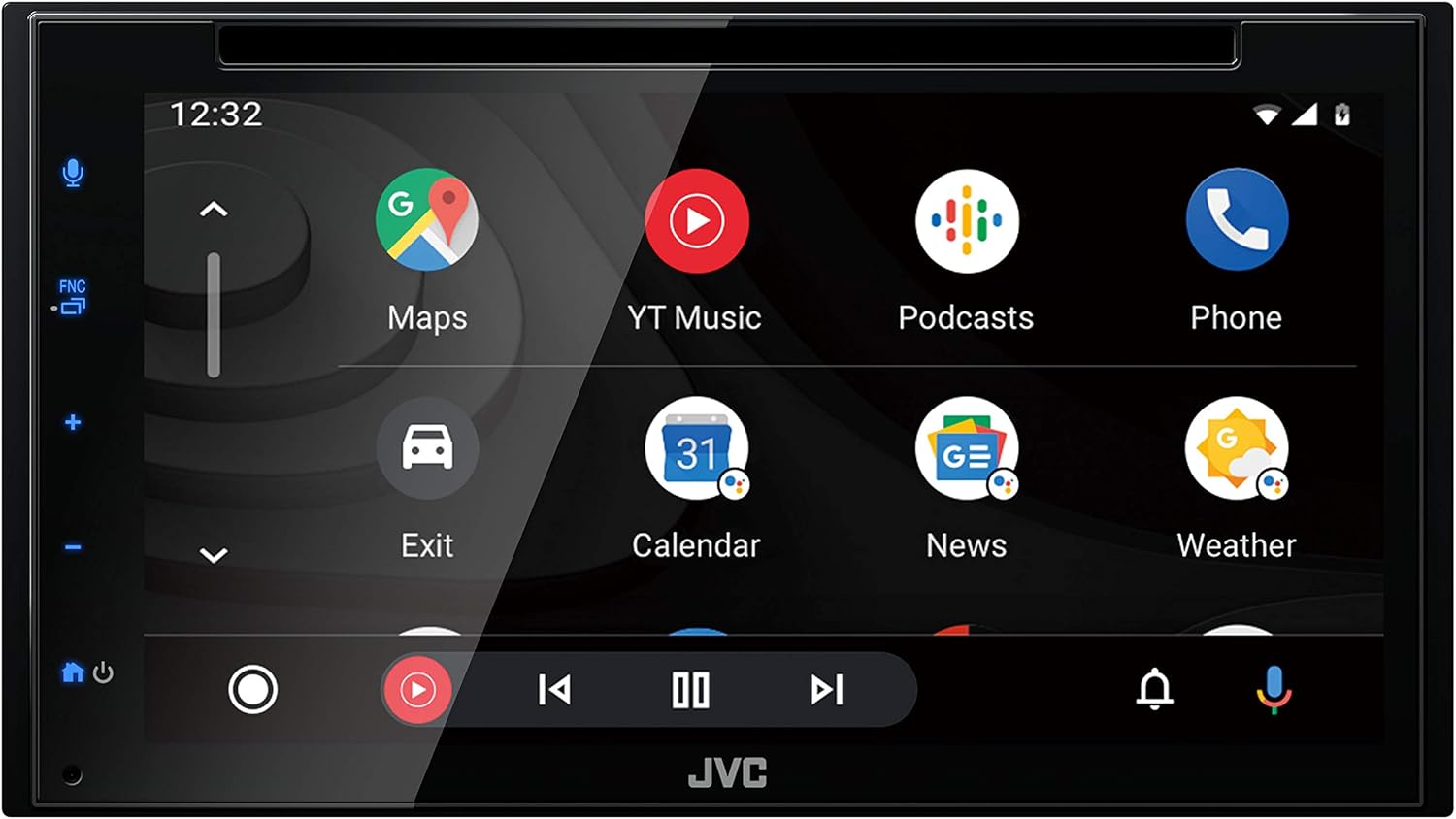 JVC KW-V660BT Apple CarPlay Android Auto DVD/CD Player w/ 6.8" Capacitive Touchscreen, Bluetooth Audio and Hands Free Calling, MP3 Player, Double DIN