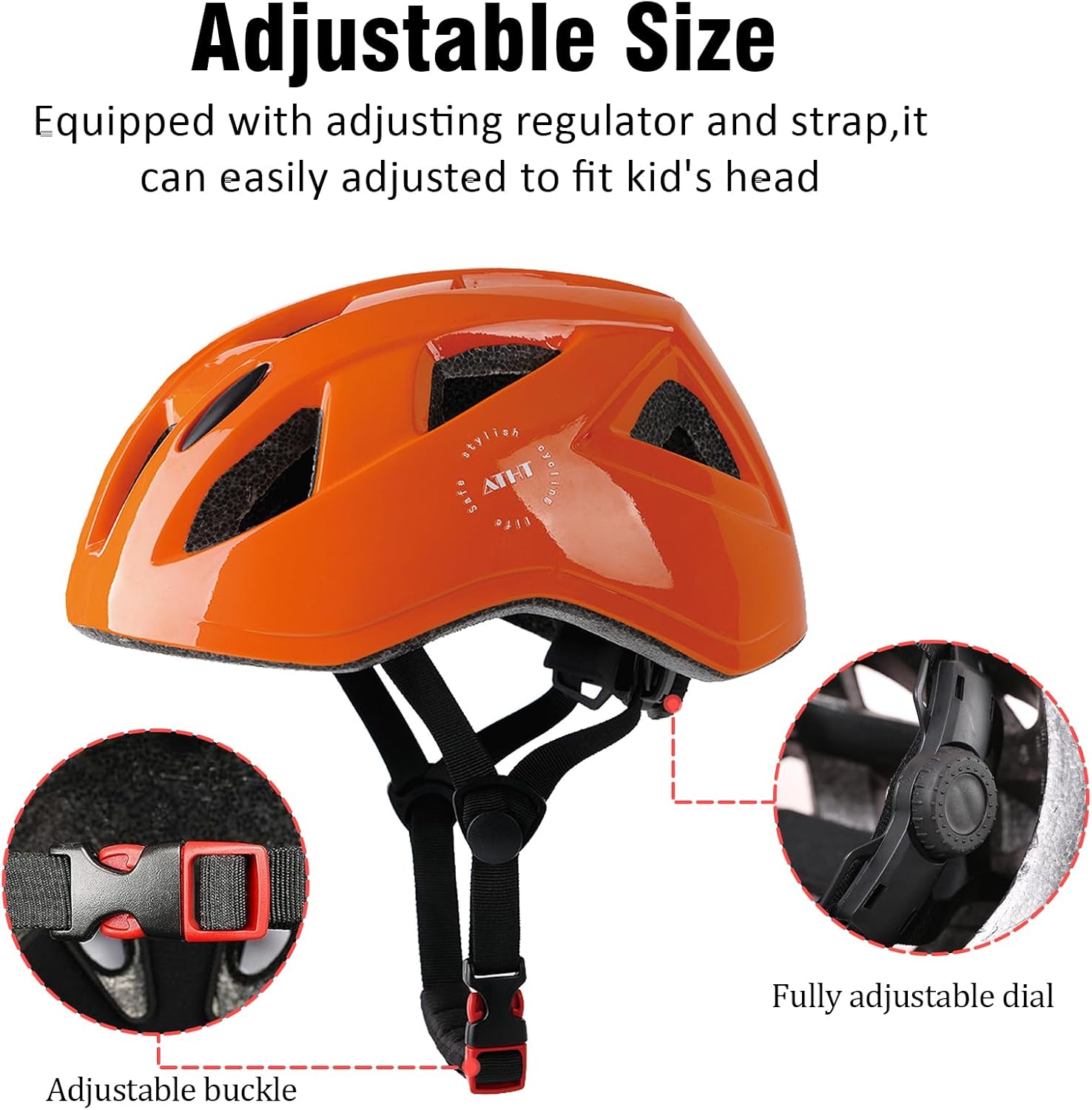 Kids Bike Helmet,2 Sizes for Youth Child Girls & Boys