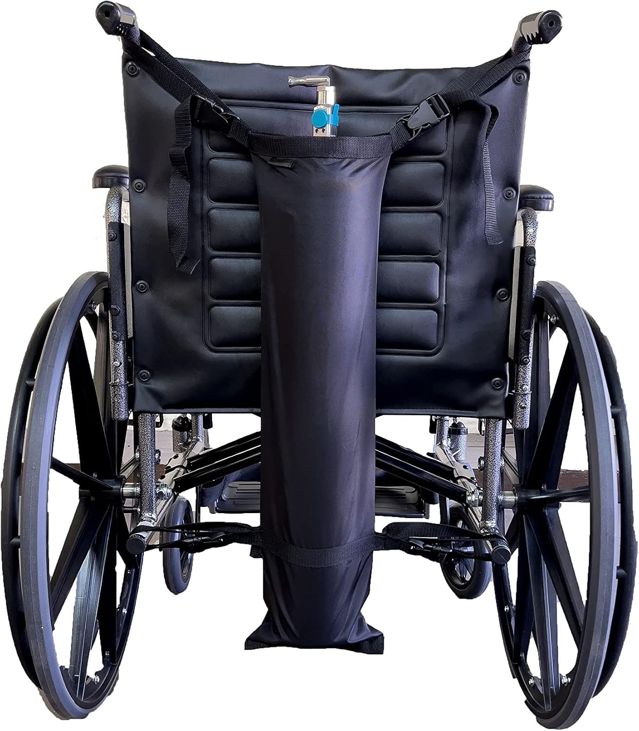 EZ-ACCESS EZ-ACCESSORIES Wheelchair Single Oxygen Carrier for D & E Cylinders