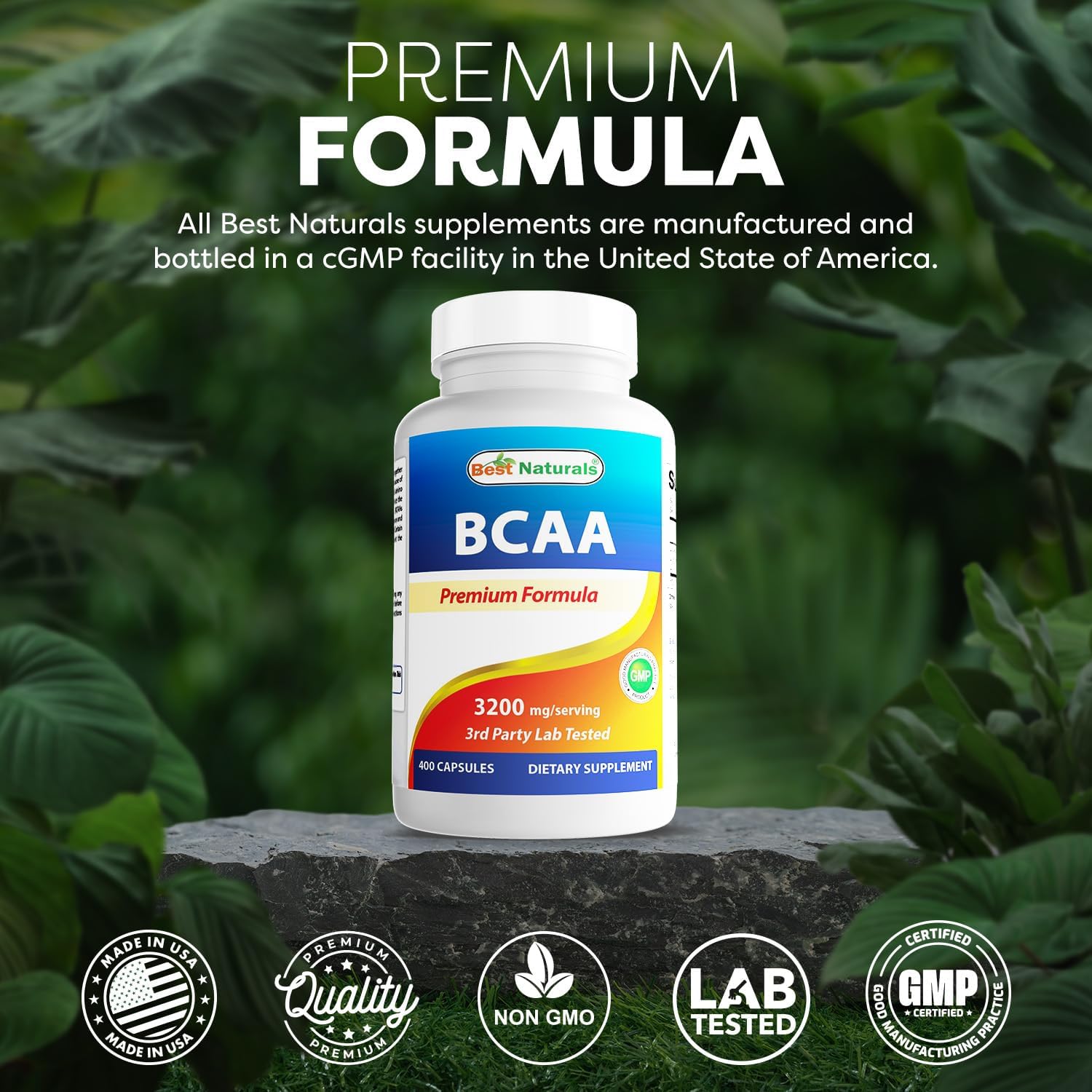 Best Naturals BCAA Branch Chain Amino Acid, 3200mg per Serving