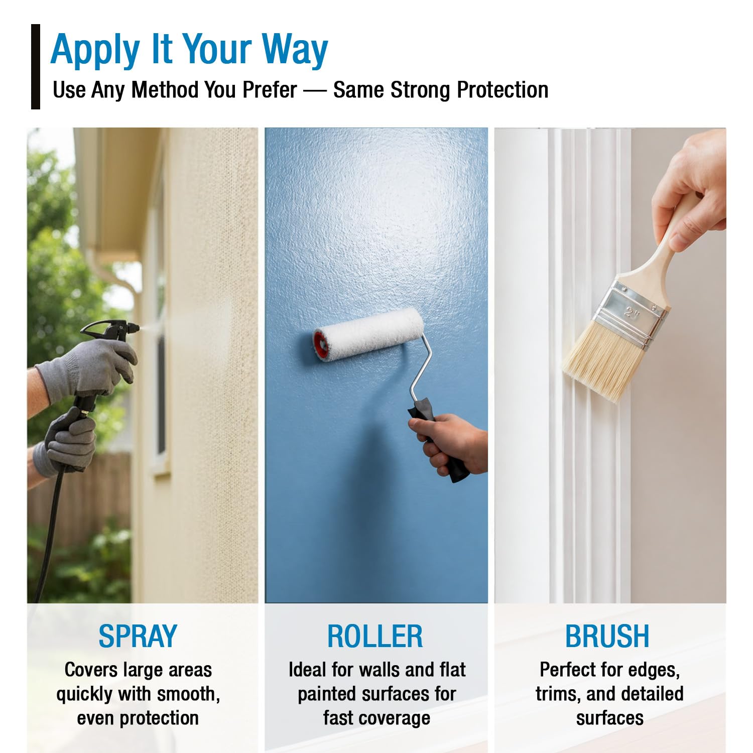 Rain Guard Paint Sealer Concentrate SP-9002 | Makes 2 Gallon | Protects Painted Concrete, Wood, Stone | Silane/Siloxane Acrylic Waterproofer | UV Resistant | Fast Drying | Semi-Satin Finish | Protects Painted Concrete, Painted Wood, Painted Stone, Silane…