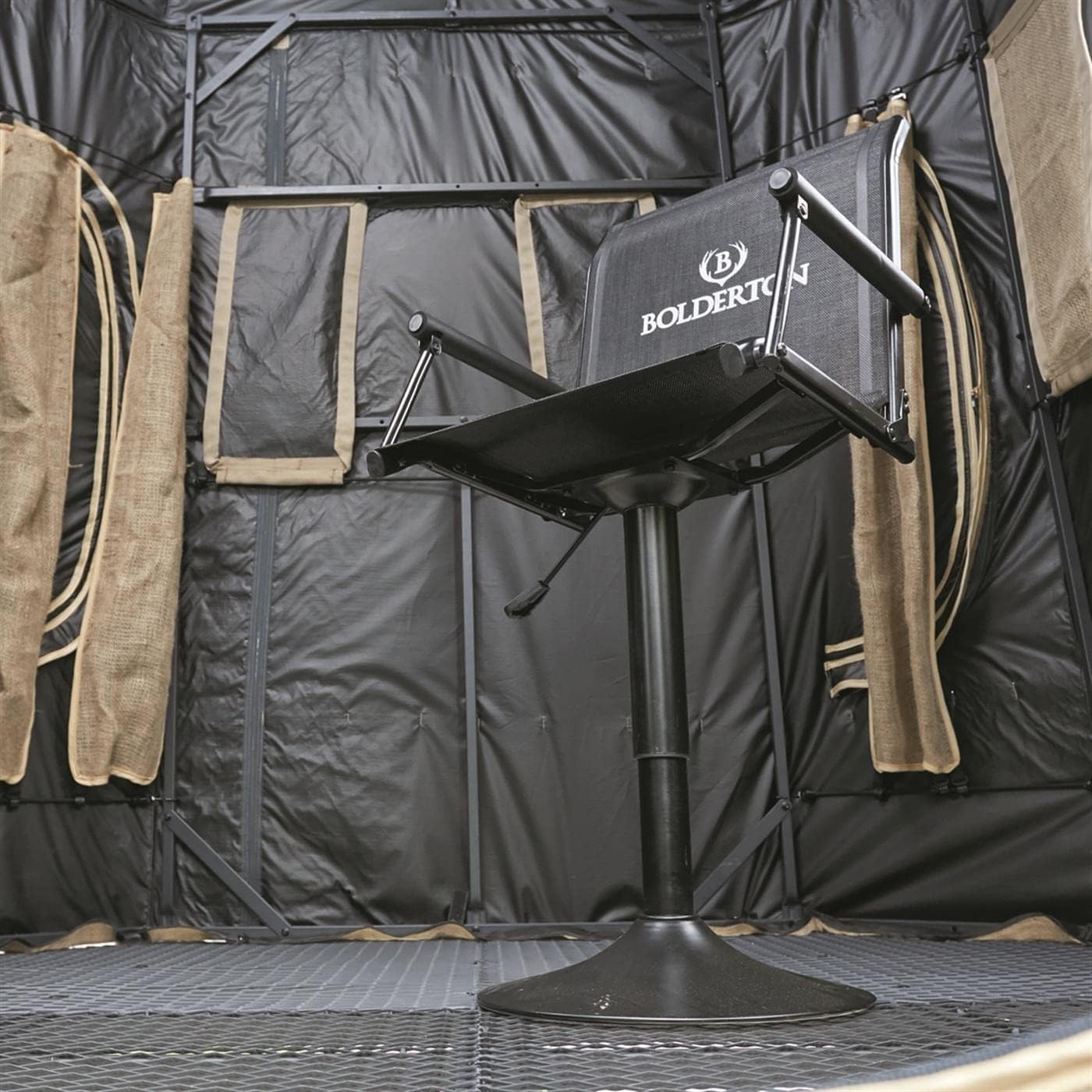 Bolderton XL Swivel Tower Hunting Blind Chair, Swivel Hunting Chair for Deer Stand