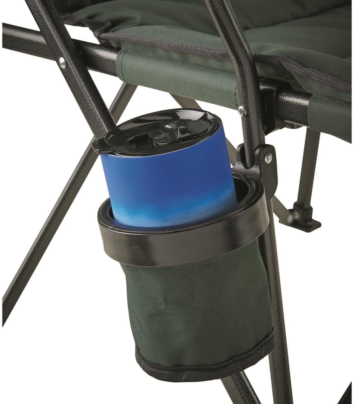 Guide Gear Oversized XL Comfort Padded Mammoth Camping Chair; Includes Carry Bag, Portable, Folding, Large Camp Lounge Chairs for Outdoor, Adults, Men and Women, Heavy-Duty 500-Pound Capacity Green