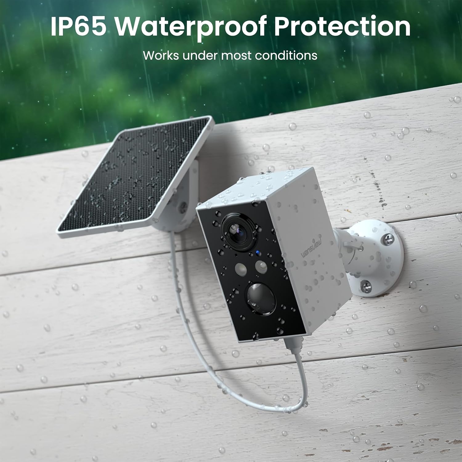 wansview Solar Security Cameras Wireless Outdoor 2K WiFi 6, A1 2Pack | Solar Camera Outdoor Wireless for Home Security with AI Motion Detection