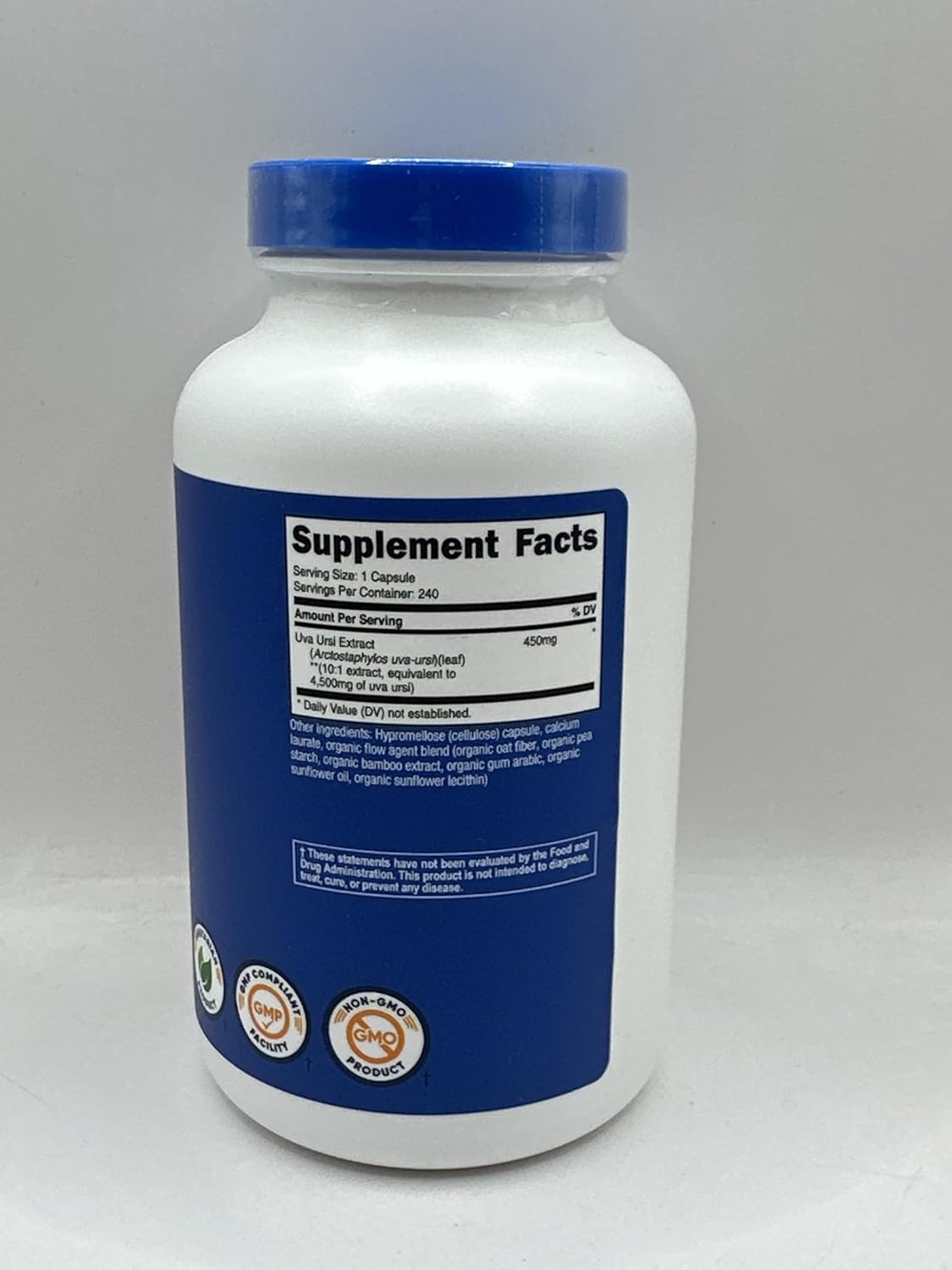 Nutricost Uva Ursi Extract 240 Capsules for 240 Servings Per Bottle