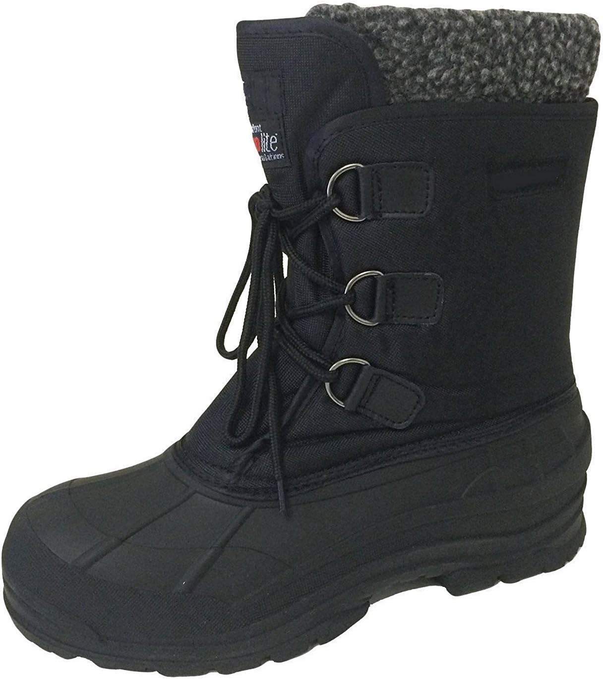 G4U-YC06S Men's Winter Boots Cold Weather Water Repellent Nylon 9" Thermolite Insulated Hiking Duck Warm Snow Shoes