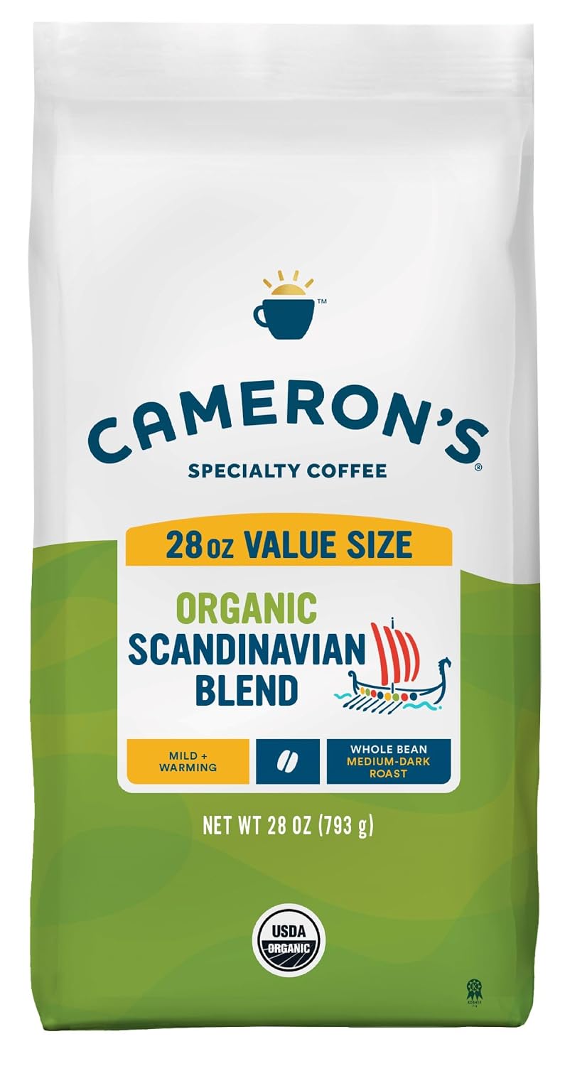 Cameron's Coffee Roasted Whole Bean Coffee, Flavored, Vanilla Hazelnut, 4 Pound