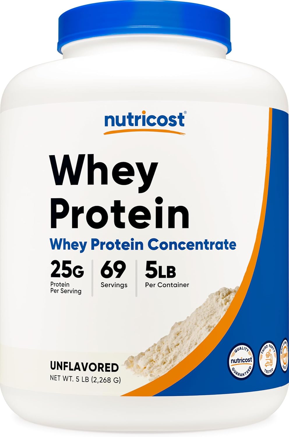 Nutricost Whey Protein Concentrate Powder (Unflavored) 2LBS, Gluten Free | GMO-Free