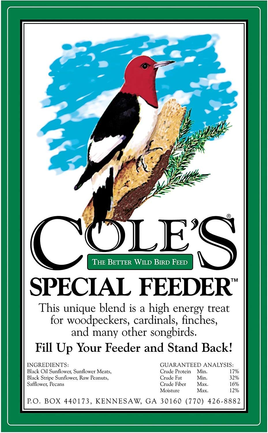 Coles Wild Bird Products Special Feeder Bird Food 20 lb (Pack of 2)