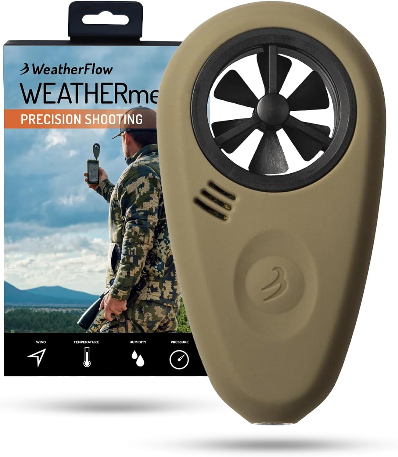 Tempest Anemometer – Handheld Wind Meter for Precision Shooting, Wind Speed Anemometer, Air Flow Meter