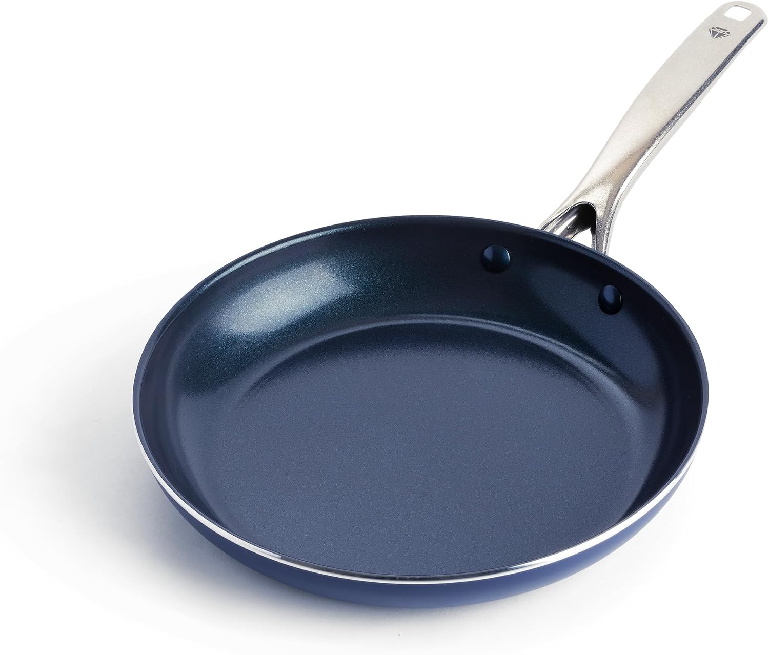 Blue Diamond Cookware Diamond Infused Ceramic Nonstick 8" Frying Pan Skillet, Induction, PFAS-Free, Dishwasher Safe, Oven Safe, Blue