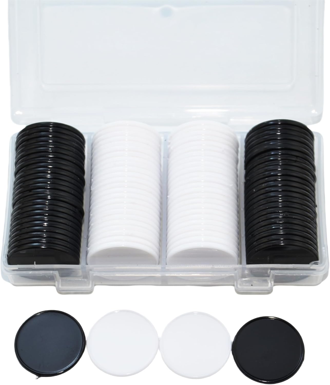 Smartdealspro Set of 100 25MM/1 Inch Opaque Plastic Learning Counting Counters Poker Chips (Red)
