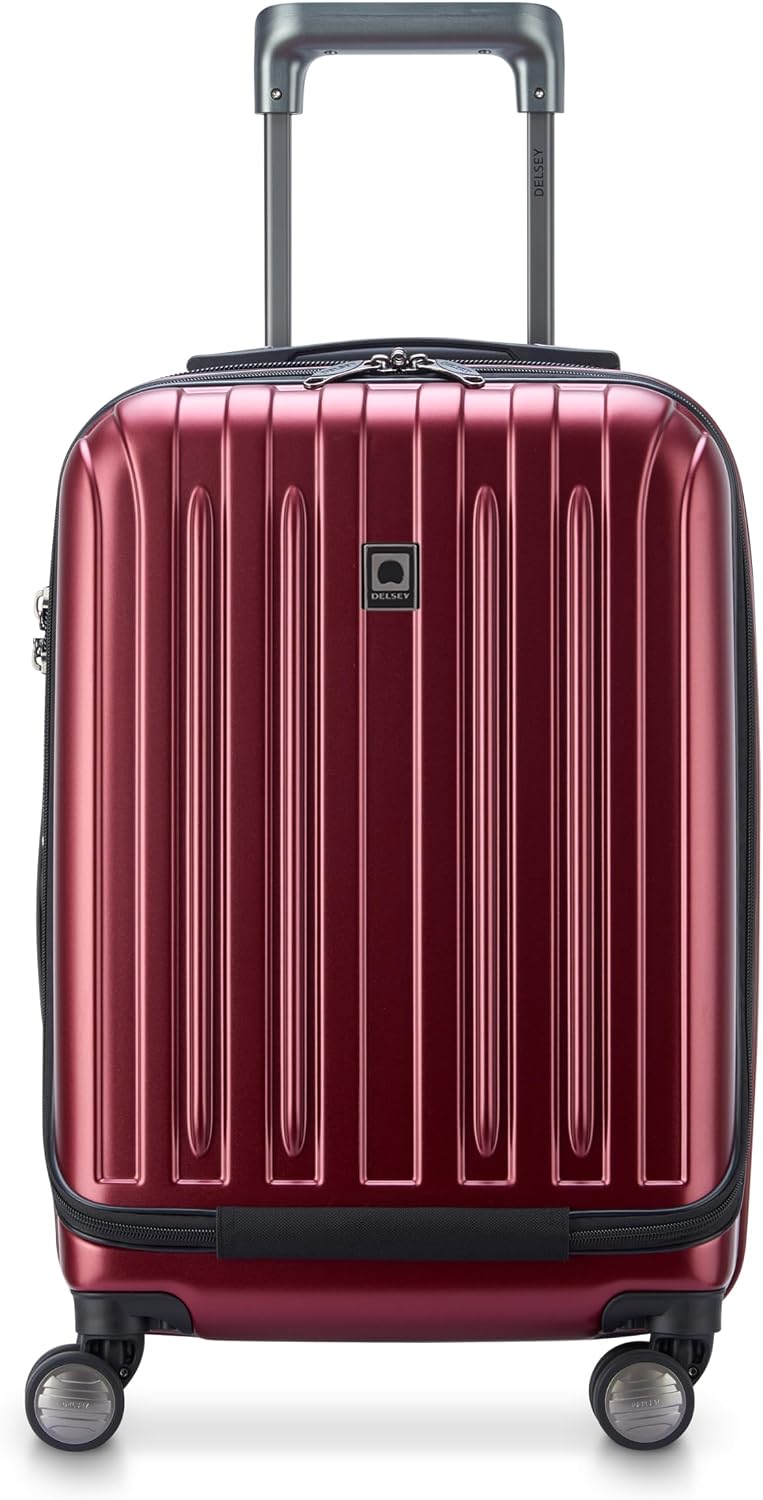 DELSEY PARIS Titanium Hardside Expandable Luggage with Spinner Wheels Carry-On Luggage, Graphite, Carry-On 19 Inch