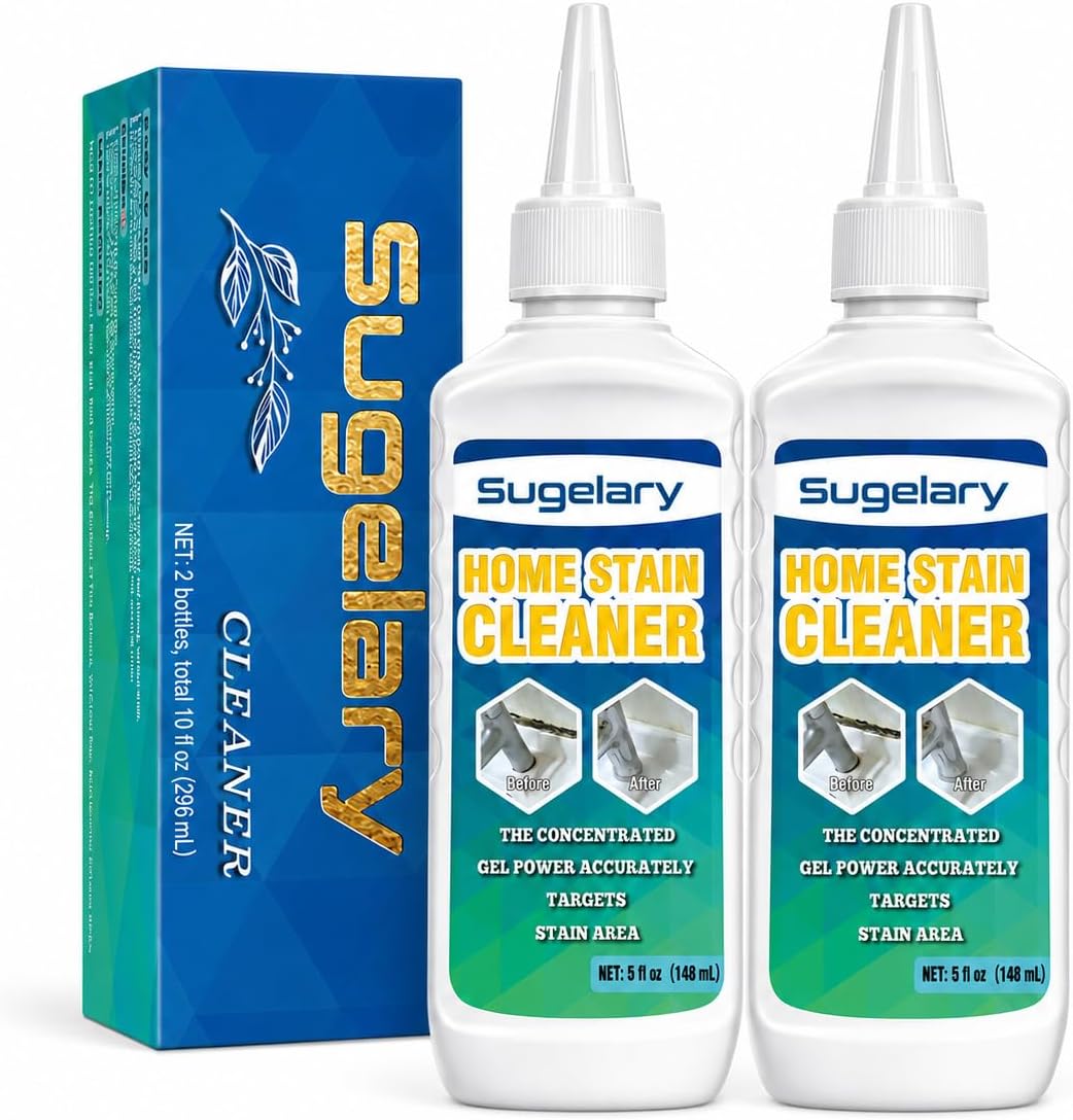 Sugelary Mold Stain Cleaner, 5 fl oz Mold Stain Cleaner Gel for Washing Machine, Home Stain Cleaning Gel for Fridge, Tile, Grout