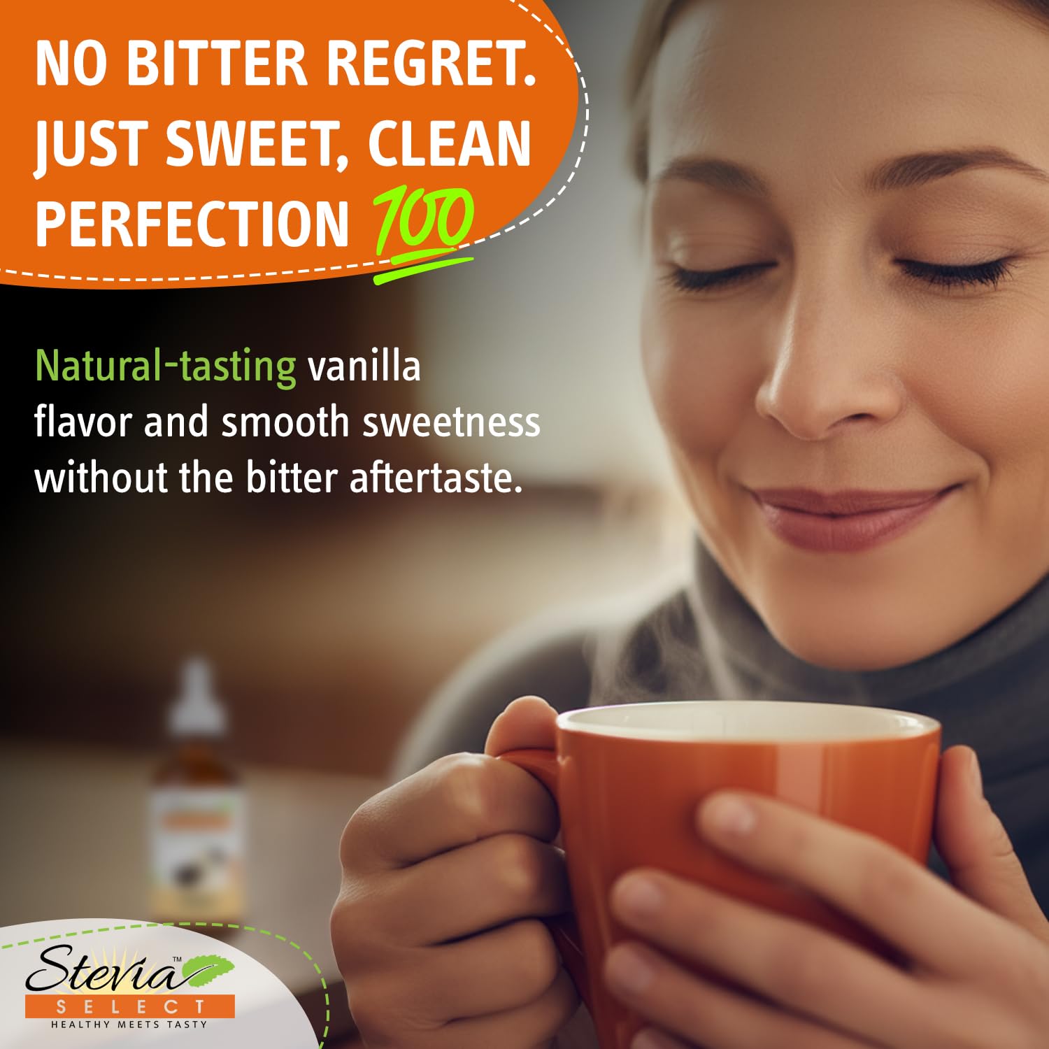 Stevia Select Hazelnut Flavored Liquid Stevia – Zero Calorie Coffee, Tea, Drink & Baking Sweetener, All-Natural, No Erythritol, Keto-Friendly Sugar Alternative, 300 Servings – 2 Oz (1 Pack)