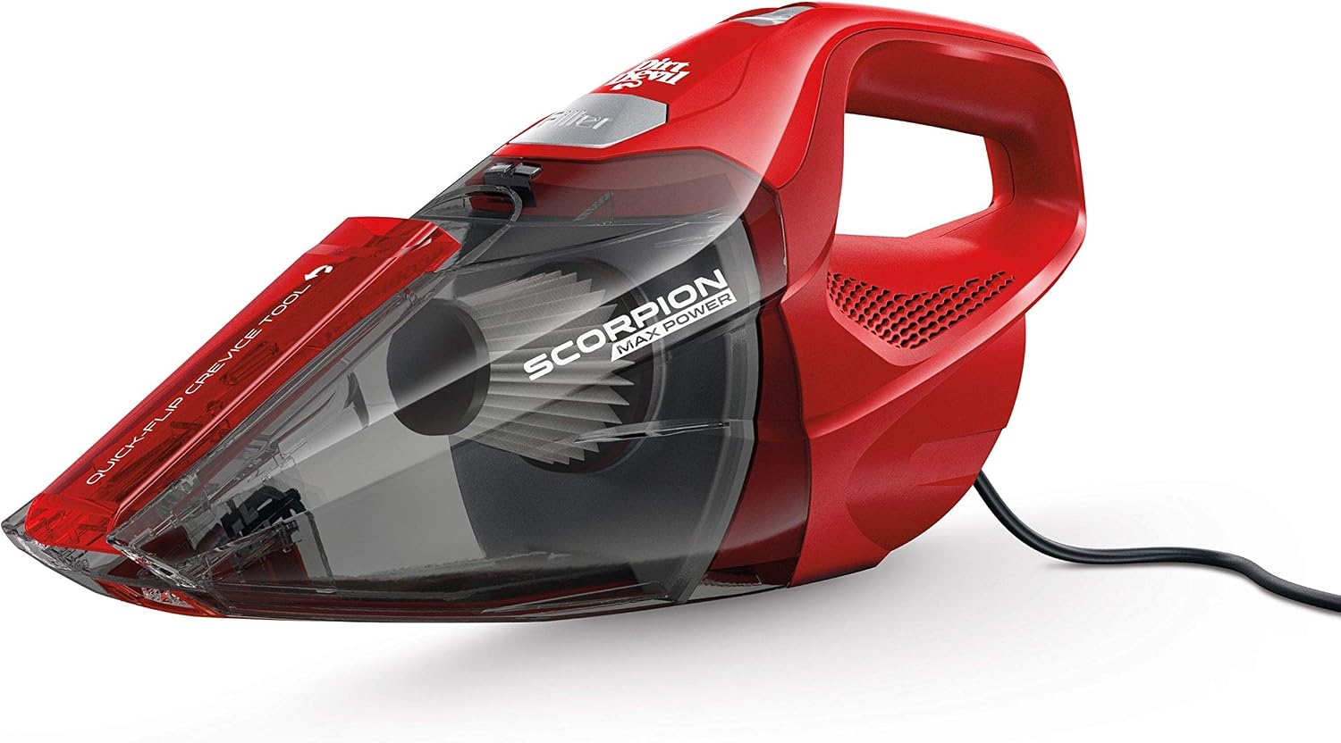 Hoover Dirt Devil Scorpion Plus QuickFlip Handheld Vacuum Cleaner | Powerful Suction, Lightweight, Includes Quick Flip Crevice Tool