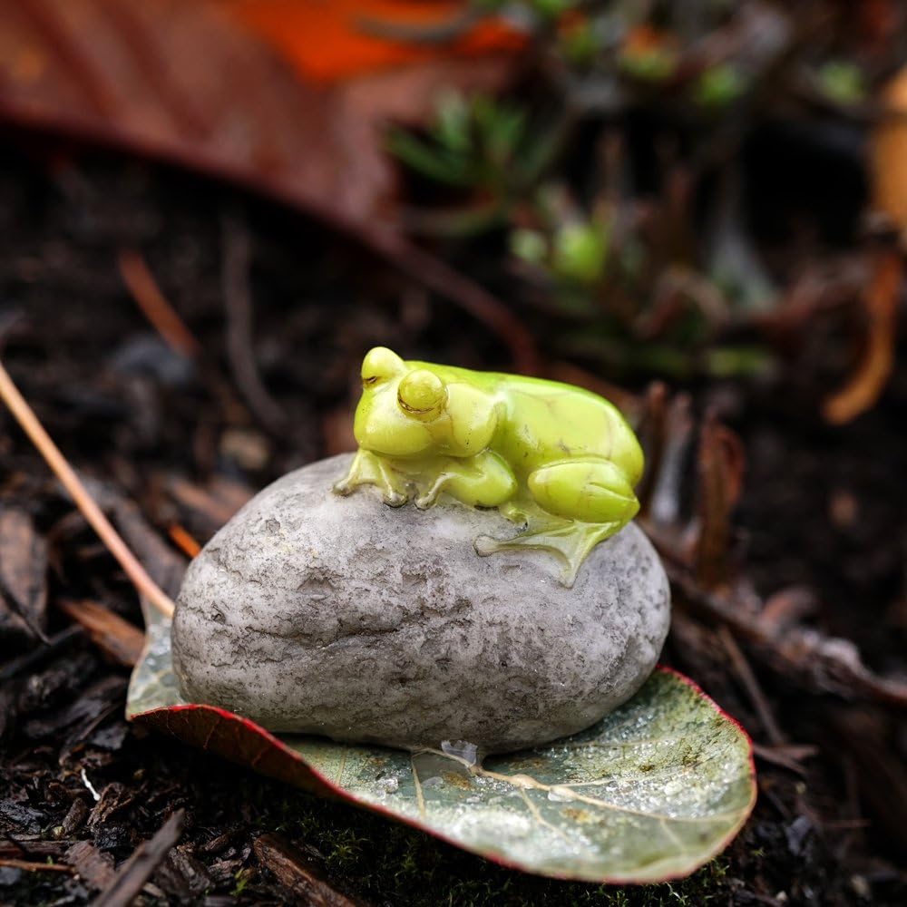Top Collection Miniature Fairy Garden and Terrarium Statue, Mini Dragon, Green
