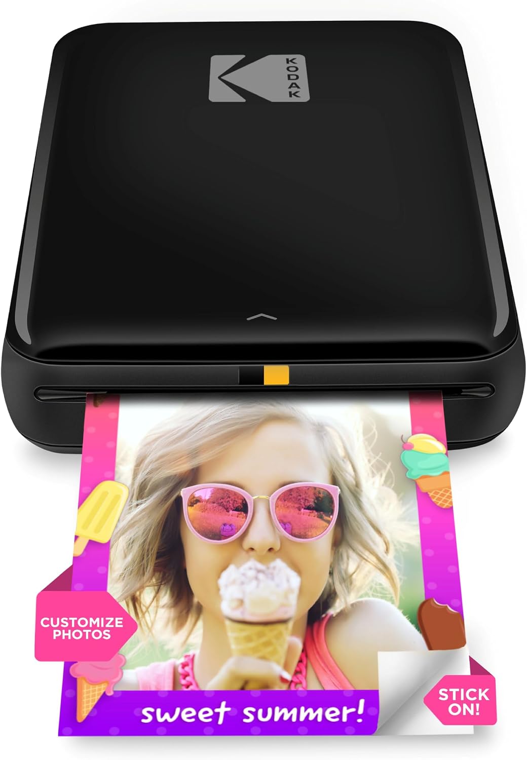 KODAK Step Instant Smartphone Photo Printer, Portable Mini Color Wireless Mobile Printer, Zink 2x3” (5.1x7.5 cm) Sticky-Back Photos