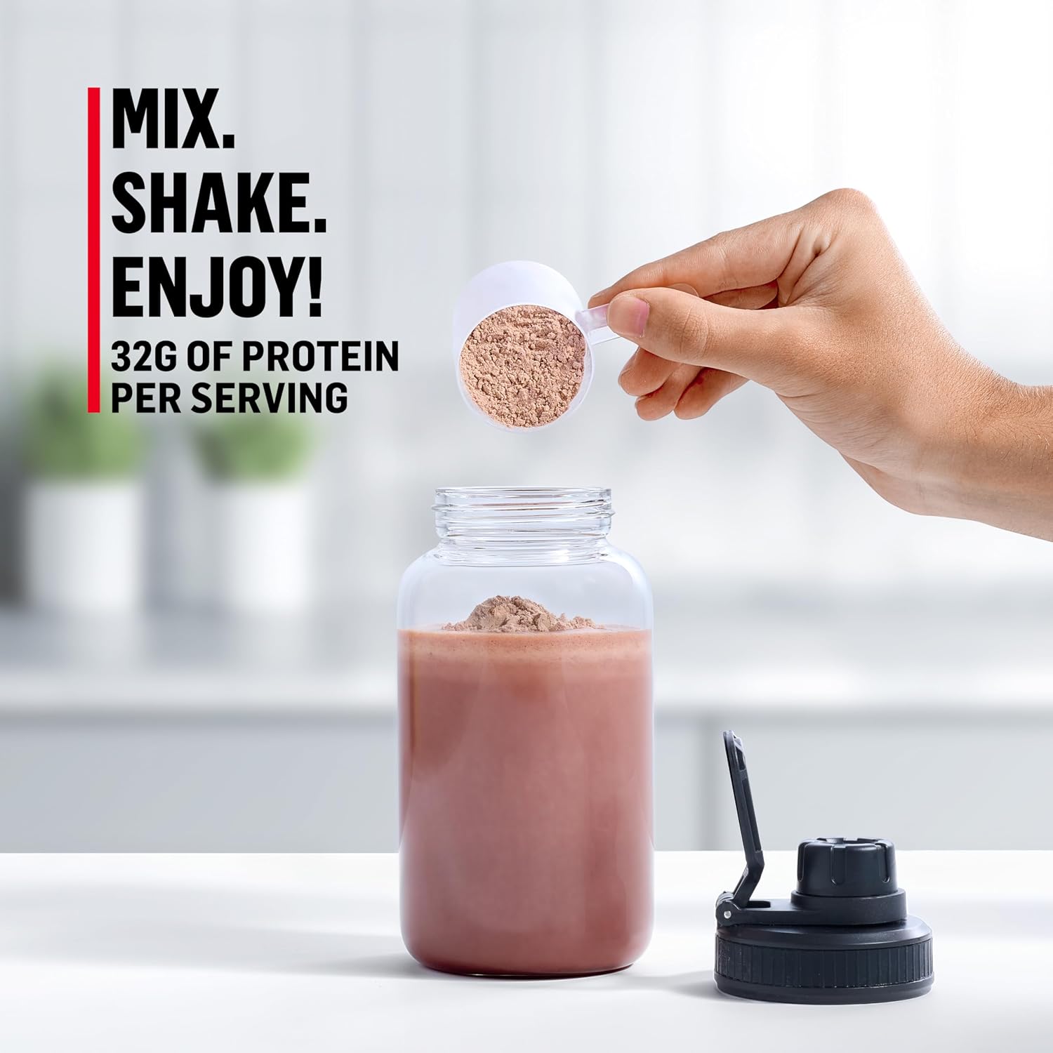 Muscle Milk Genuine Protein Powder, Chocolate, 4.94 Pound, 32 Servings, 32g Protein, 2g Sugar, Calcium, Vitamins A, C & D, NSF Certified for Sport, Energizing Snack, Packaging May Vary