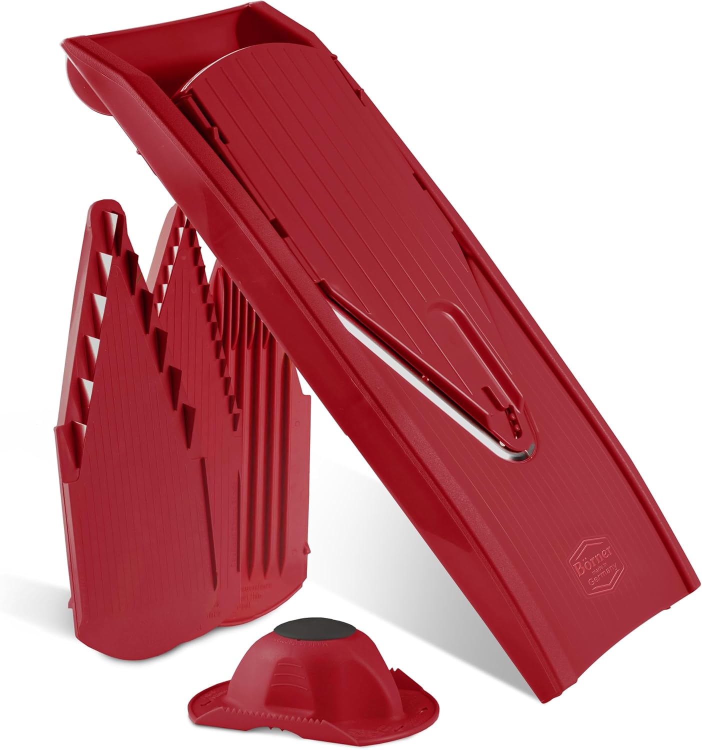 BORNER V Mandoline Slicer Kitchen V1 ClassicLine Starter Set | Vegetable Grater Börner - Quality Made in Germany, Color:Orange