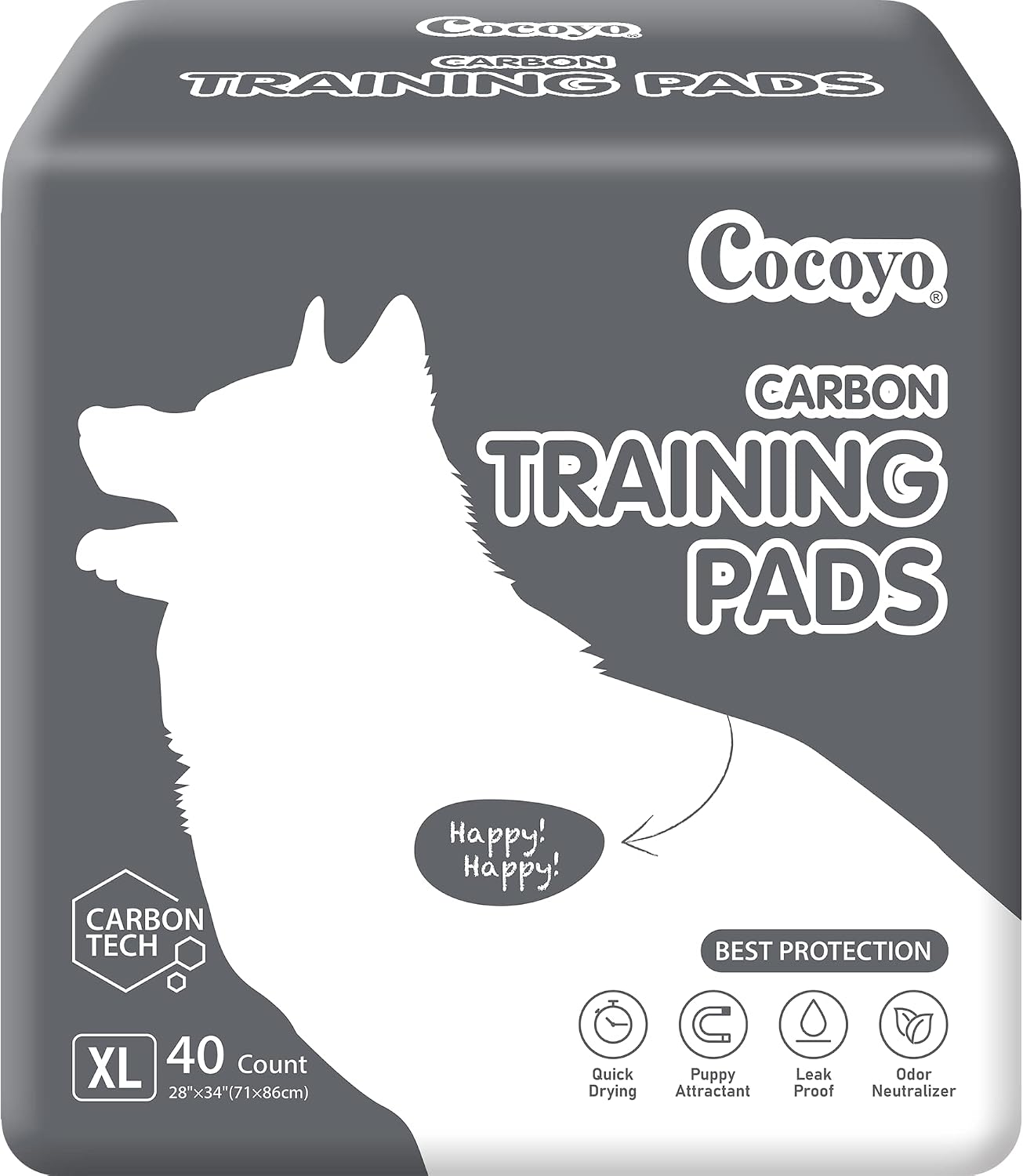 COCOYO Best Value Training Pads, 34"X28" L, 40Count