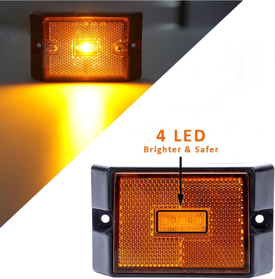 CZC AUTO 12V Submersible LED Trailer Light Kit, Under 80 Inch Boat Utility | Trailer Lights and Wiring Kit for Utility Trailer, Boat Trailer, Jet Ski