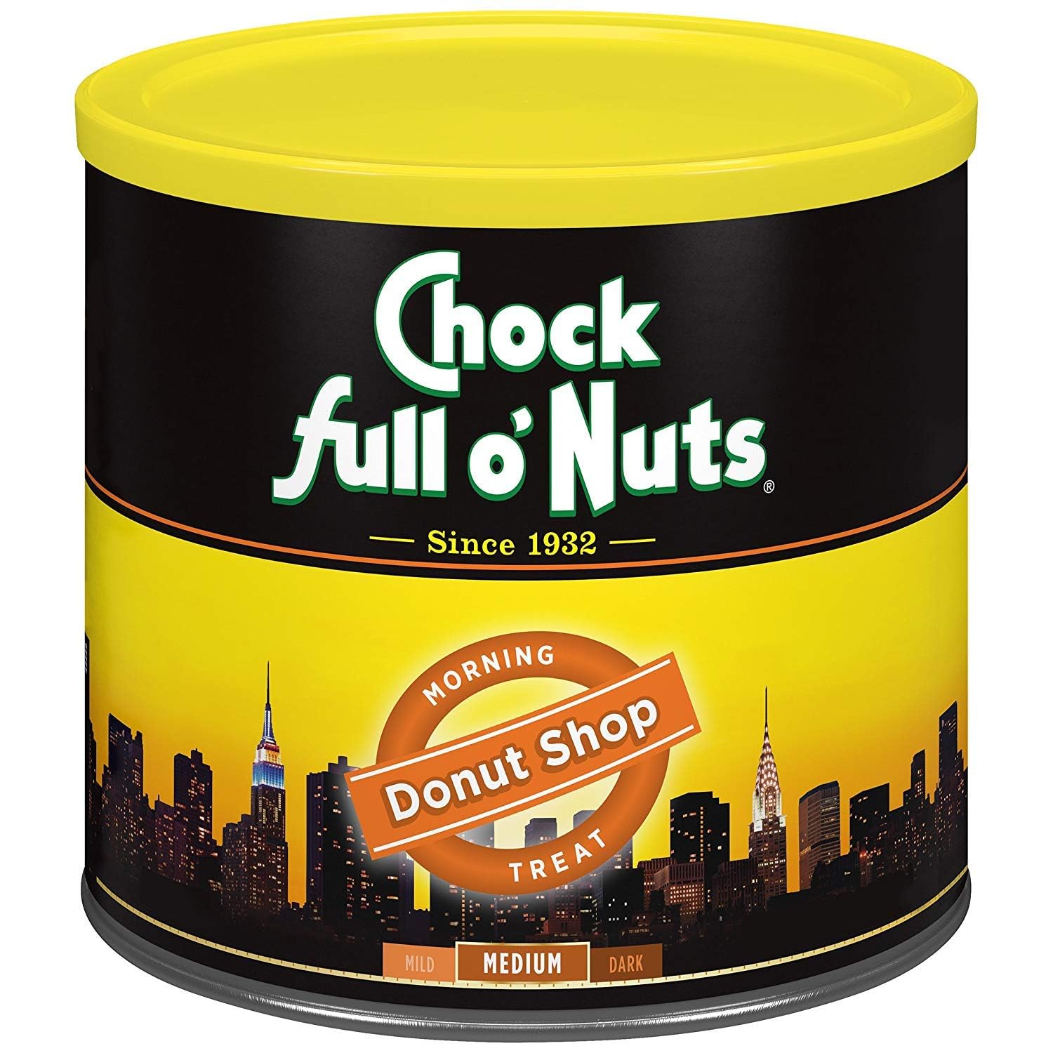 Chock Full o' Nuts French Roast Ground Coffee – Premium Beans in Recyclable Steel Can – Rich Flavor & Aroma, Dark Roast – Perfect for Drip, Pour-Over, Percolator – 26 Oz Can