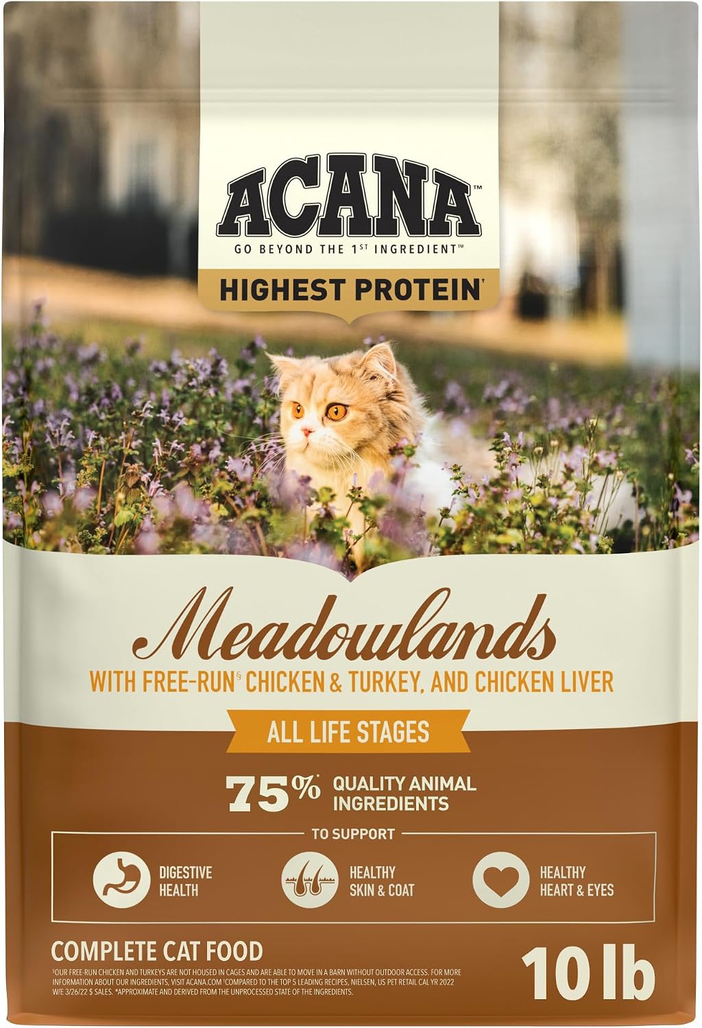 ACANA Grain-Free Dry Cat Food Meadowlands Recipe 4lb Bag