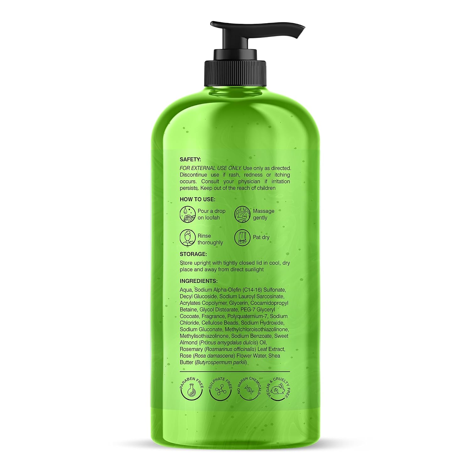 Botanic Hearth Tea Tree Body Wash With 100% Tea Tree Oil - 16 Fl oz