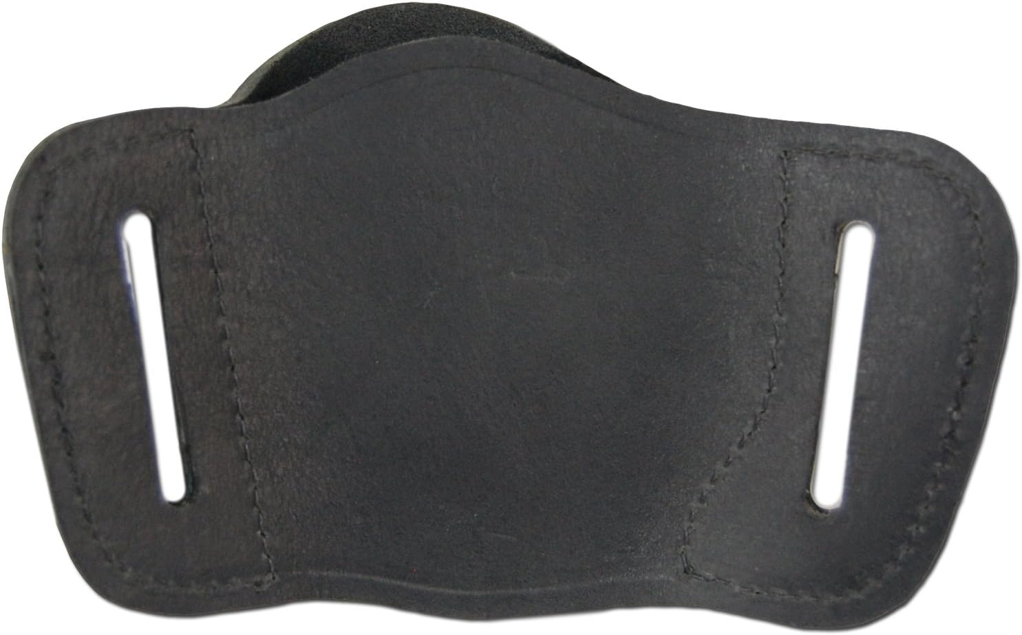 New Barsony Quick Slide Gun OWB Black Leather Holster for Compact 9mm 40 45 Pistols