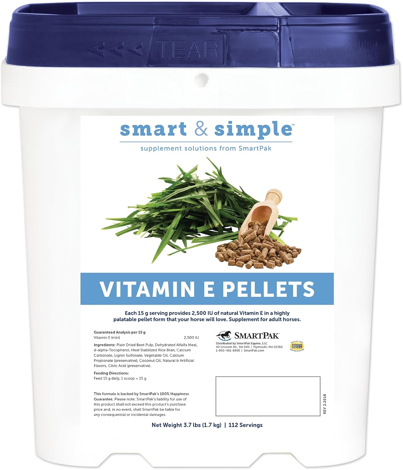 SmartEquine Smart & Simple Vitamin E Pellets, 3.7 lb