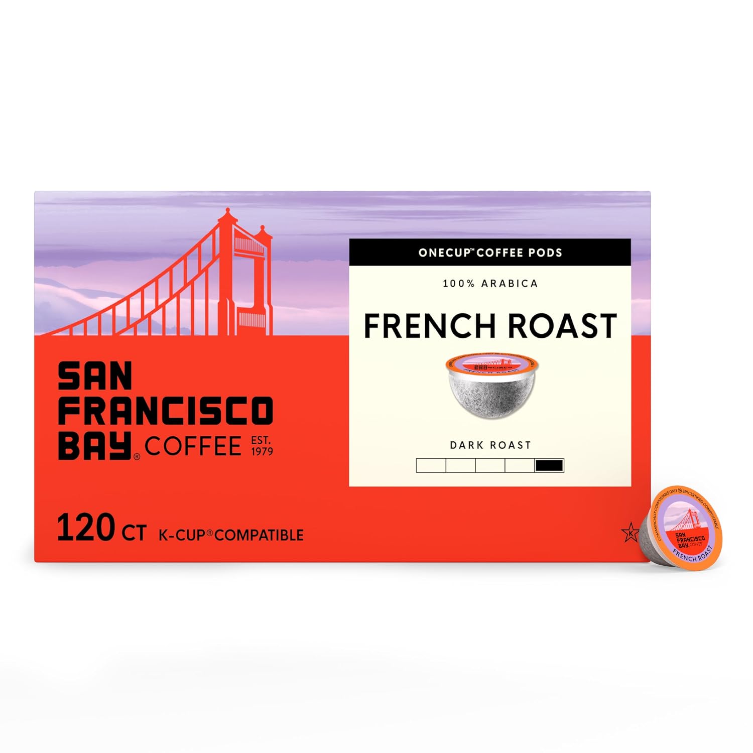 San Francisco Bay French Roast K-Cup Compatible Coffee Pods, 36 ct