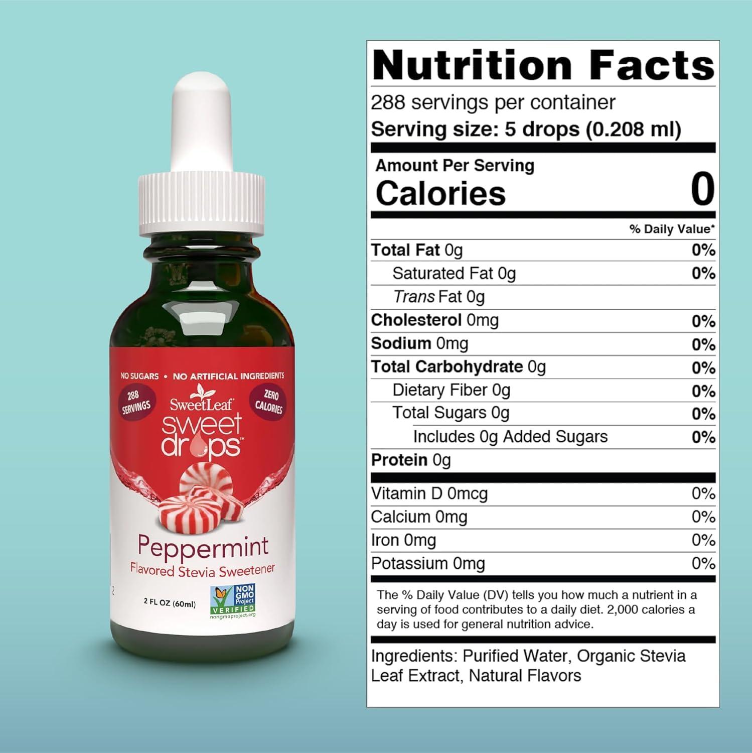 SweetLeaf Stevia Drops Liquid Sweetener, Cinnamon - 2 Fl Oz, Pack of 1 | Sweet Drops, Organic Stevia Leaf Extract, Zero Calorie, No Erythritol, Sugar Substitute, With Dropper