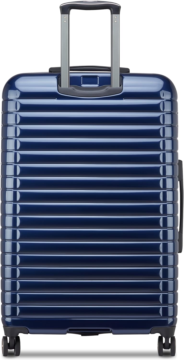 DELSEY PARIS Cruise 3.0, 20 Inch Carry-On Hardside Luggage, Deep Sea Navy | Expandable Suitcase, Lightweight 100% Polycarbonate Shell, Dual-Density Spinner Wheels, USB Port, TSA Lock