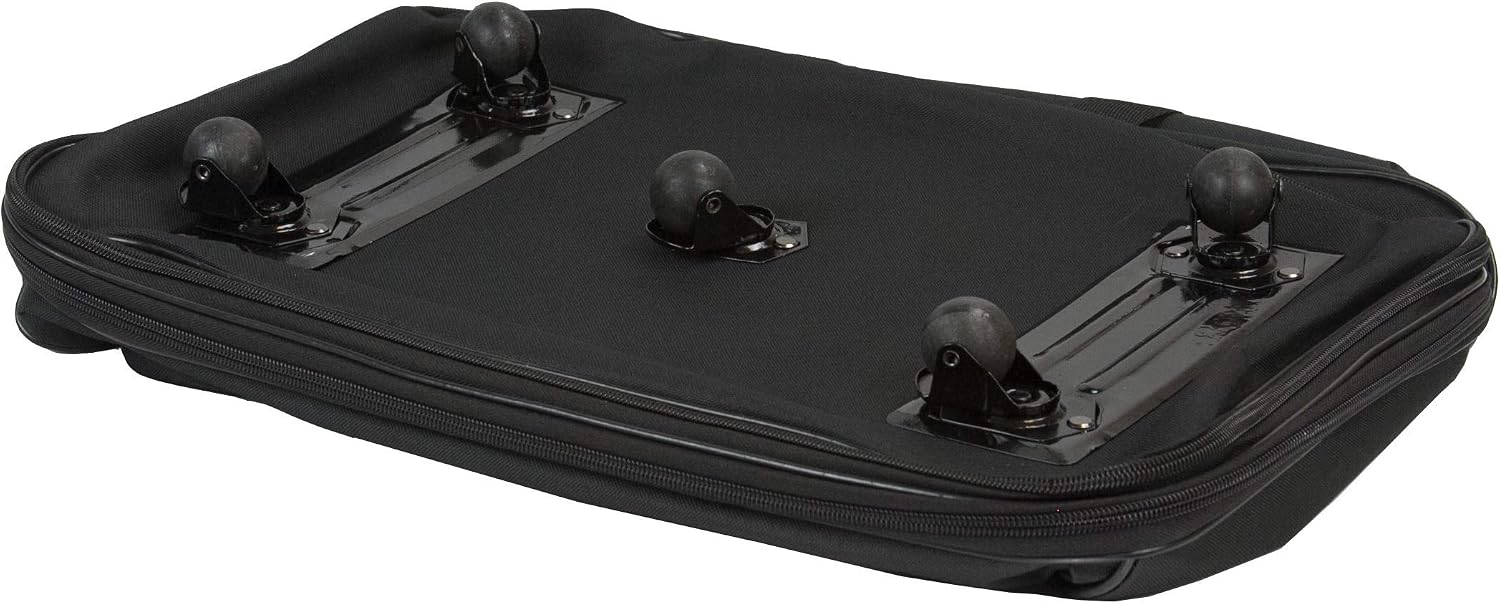 40" 30" 36" Rolling Wheeled Duffel Bag Spinner Suitcase Luggage Expandable (36", Black)