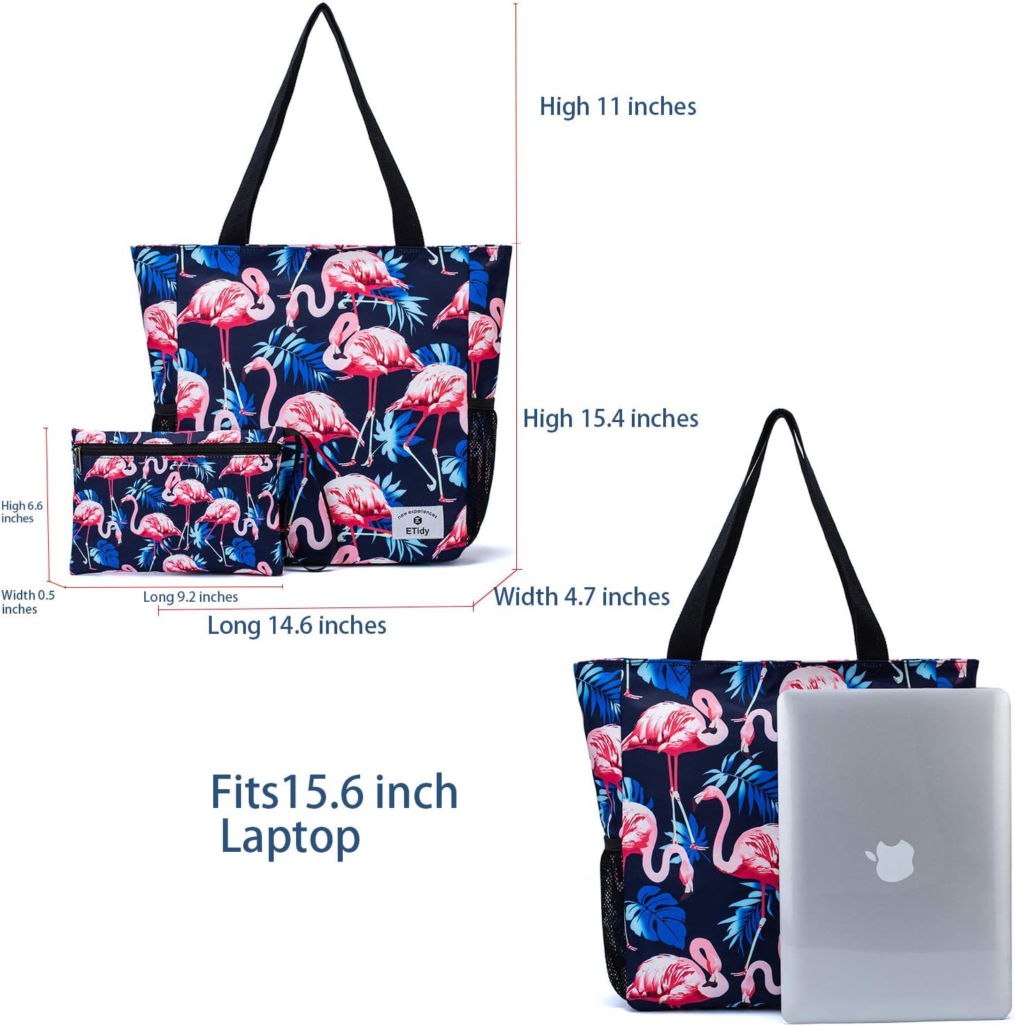 ETidy Large Capacity Foldable Tote Bag With Zipper