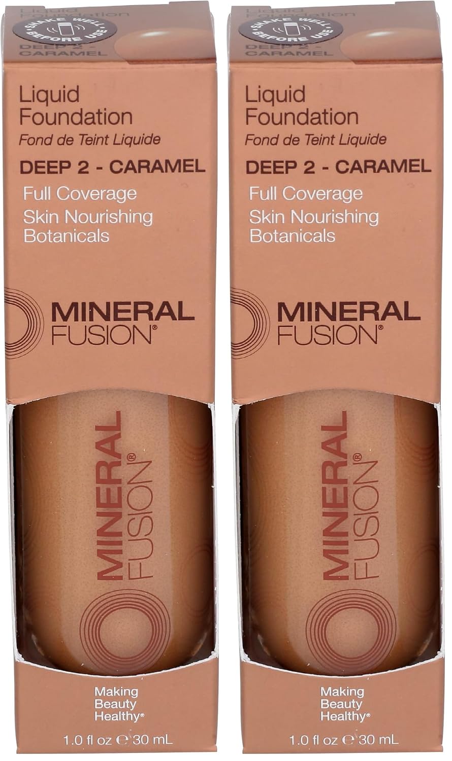 Mineral Fusion Full Coverage Liquid Foundation (Cool 1, Fair), 1 Fl Oz