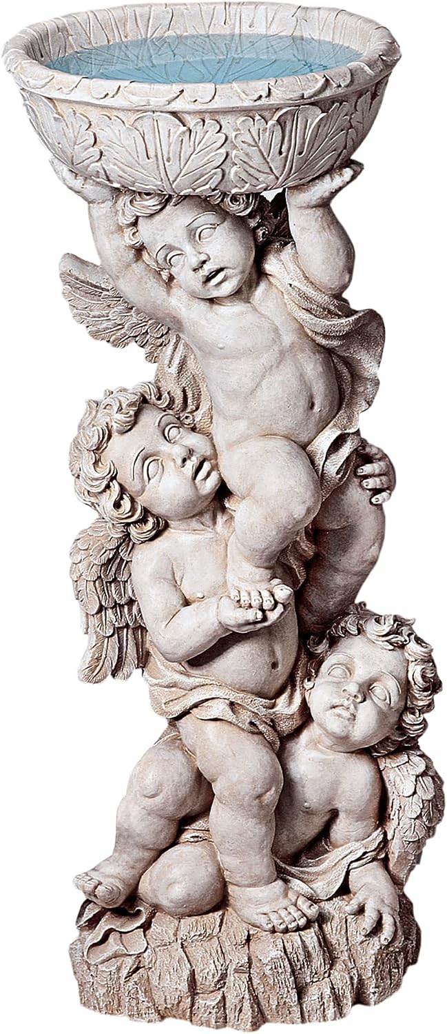 Design Toscano Three Cherubs with Urn Statue