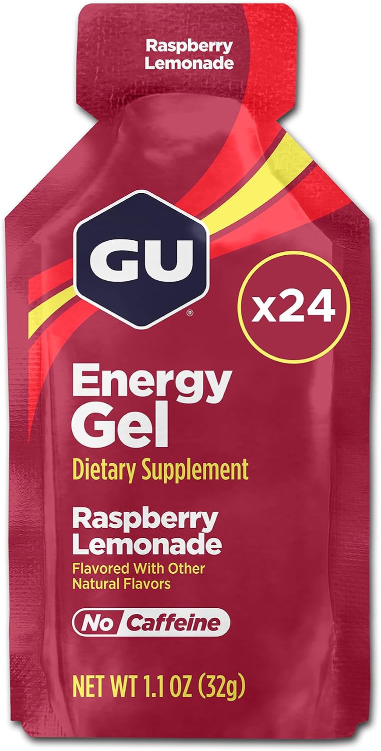 GU Energy Original Sports Nutrition Energy Gel, Vegan and Dairy-Free On-the-Go Energy for Any Workout, Vanilla Bean, 8-Count