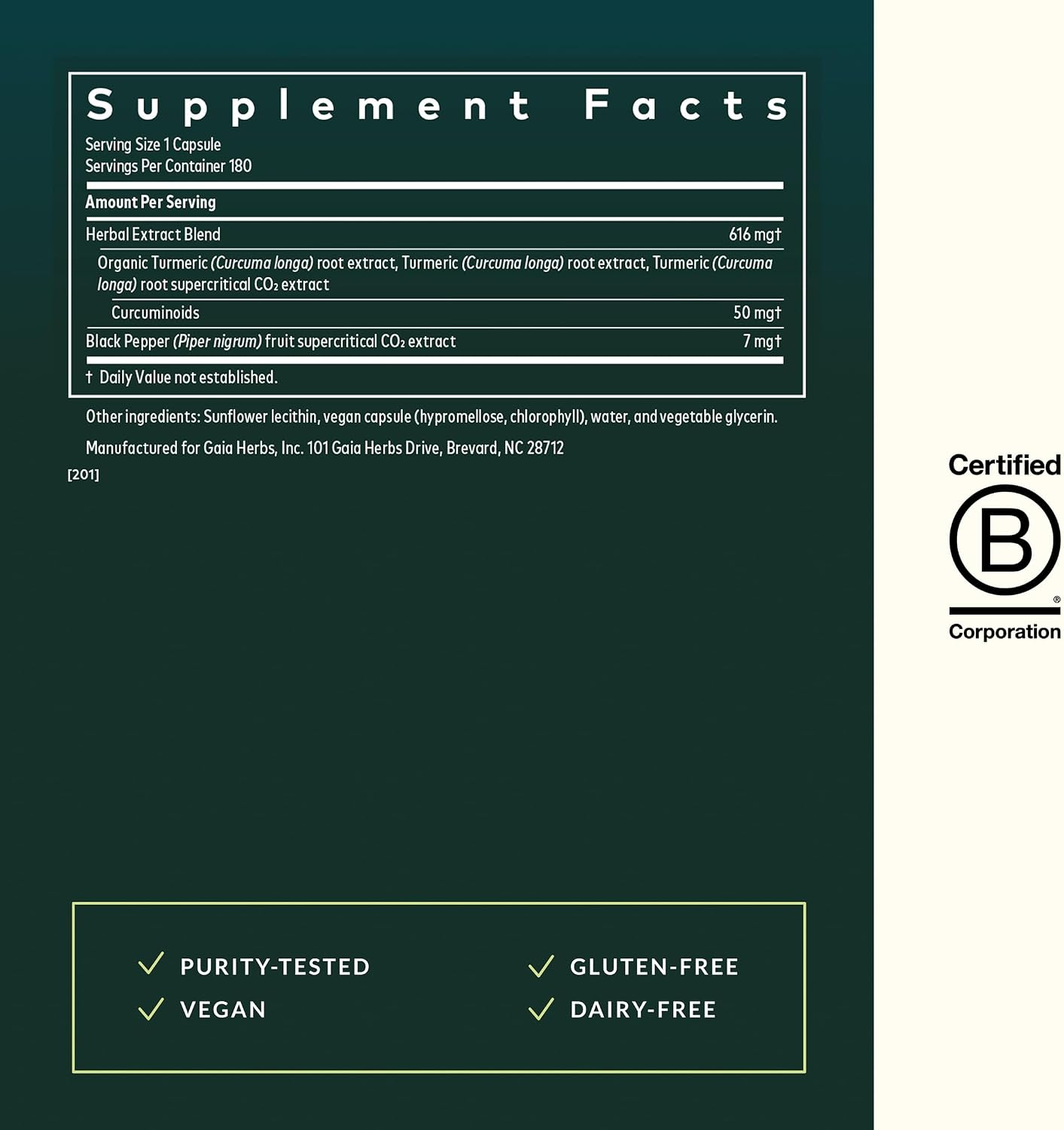 Gaia Herbs Turmeric Supreme Extra Strength - Helps Reduce Occasional Discomfort from Normal Wear & Tear*- 616 mg Organic Turmeric Curcumin Supplement with Black Pepper- 120 Vegan Liquid Phyto-Capsules