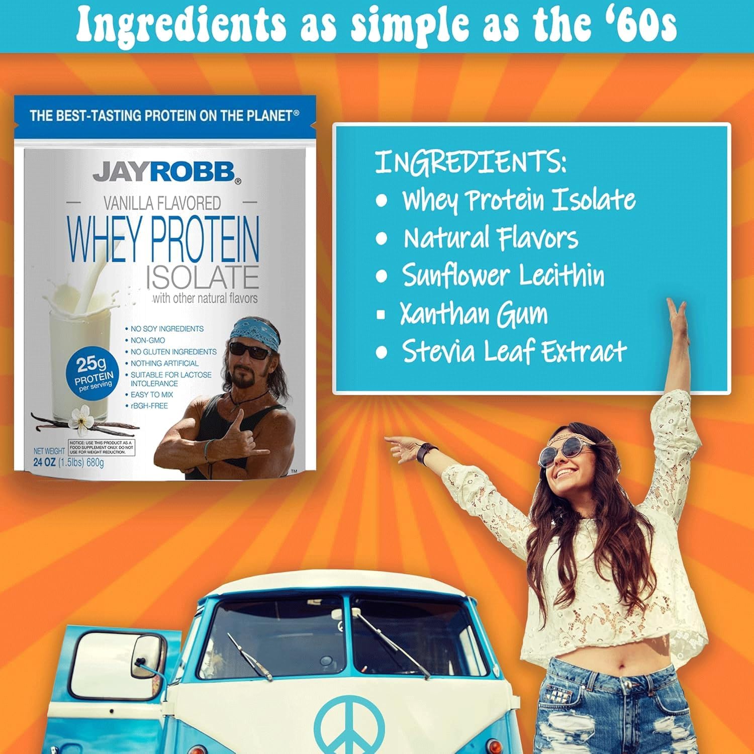 JAYROBB Whey Protein (5 Pound, Vanilla)