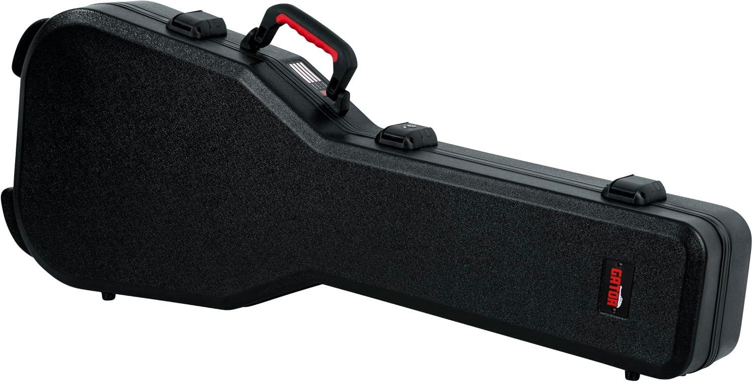 Gator Cases Molded Flight Case For SG Style Double Cut Away Guitars With TSA Approved Locking Latch, (GTSA-GTRSG)