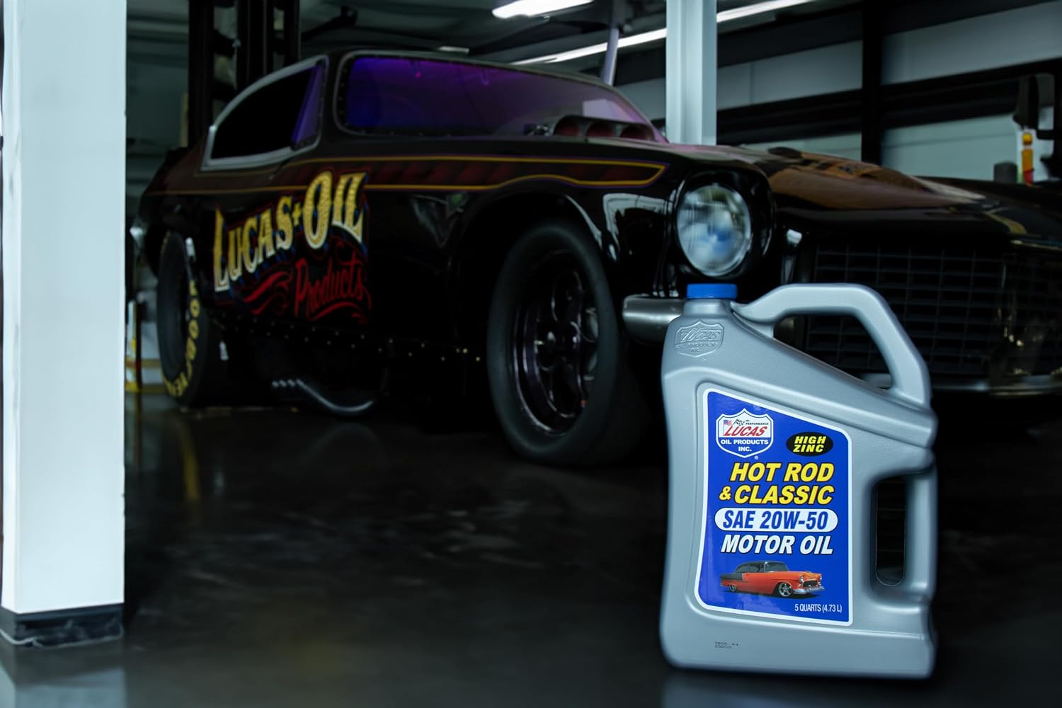 Lucas Oil 10688 Hot Rod and Classic Car SAE 10W-40 Motor Oil - 1 Quart