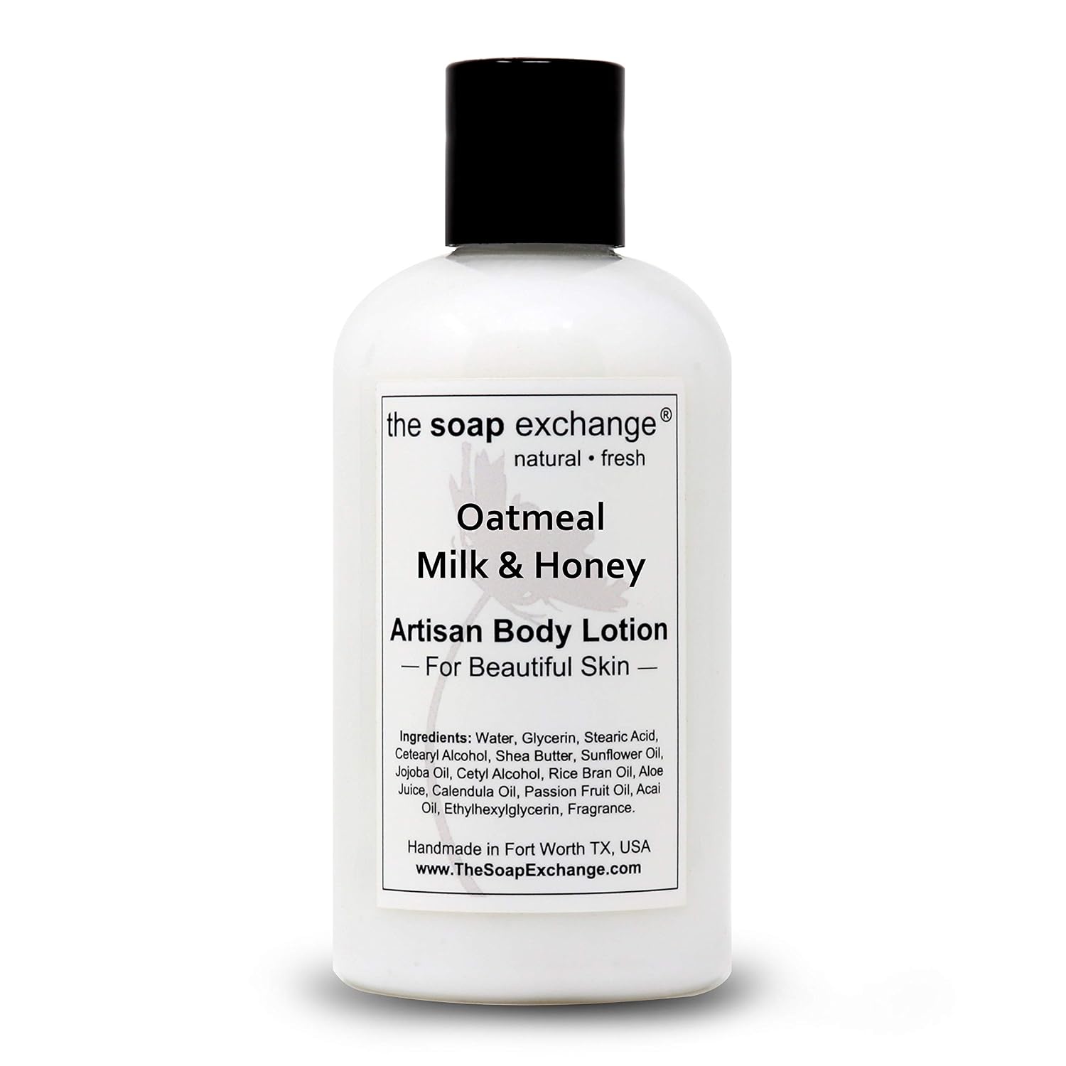 The Soap Exchange Body Lotion - Strawberries & Champagne Scent - Hand Crafted 8 fl oz / 240 ml Natural Artisan Skin Care for Hand, Face, & Body, Moisturize, Hydrate, & Protect. Made in the USA.
