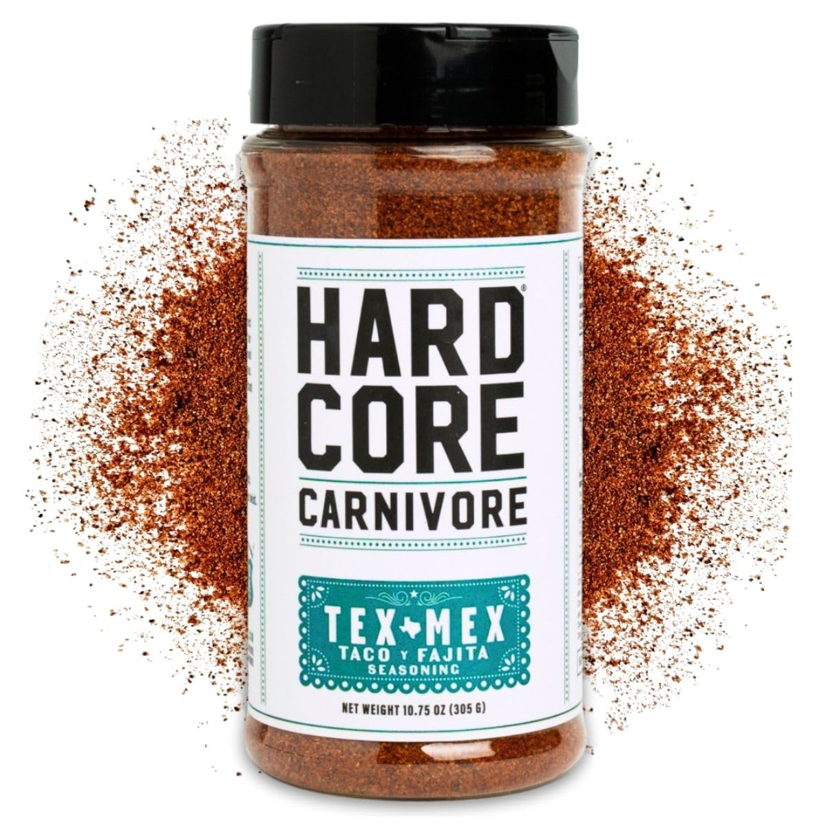 Hardcore Carnivore Black | All-Purpose Beef Seasoning Rub, 13oz Shaker