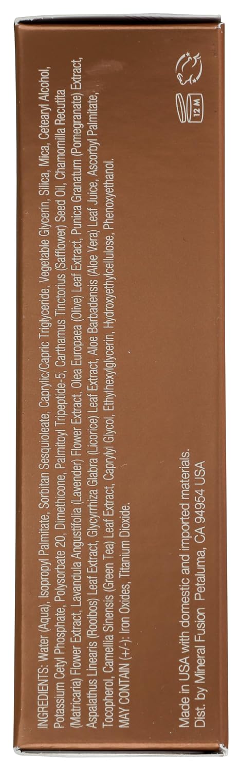 Mineral Fusion Full Coverage Liquid Foundation (Cool 1, Fair), 1 Fl Oz