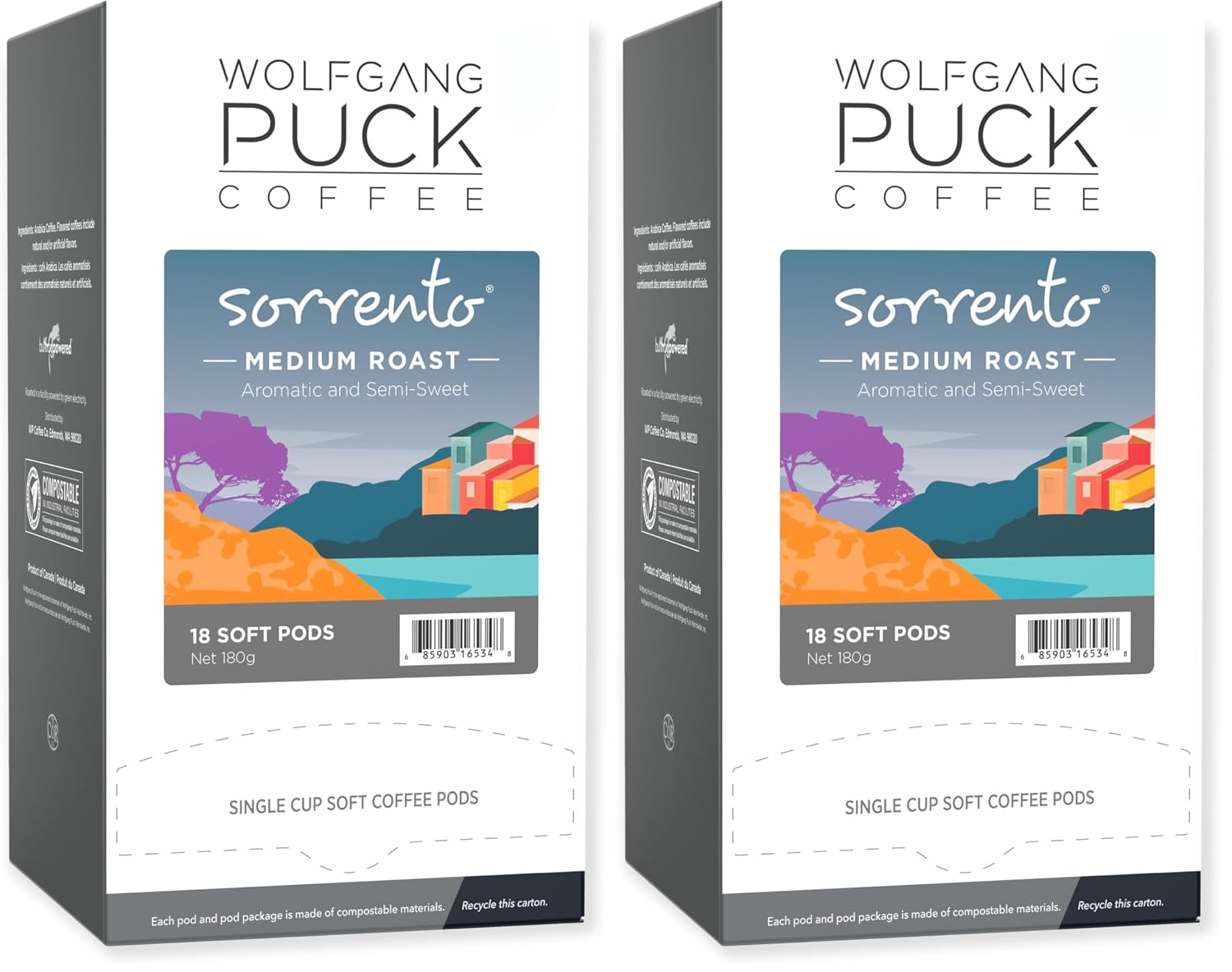 Wolfgang PuckCoffee, Caramel Cream, 9.5 Gram Soft Pods, 18 Count (Pack of 1)